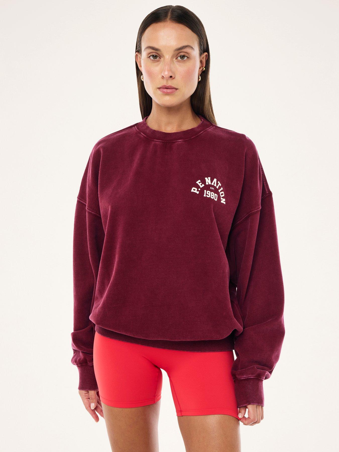 P.E Nation Womens Training Swerve 2.0 Sweat - Red