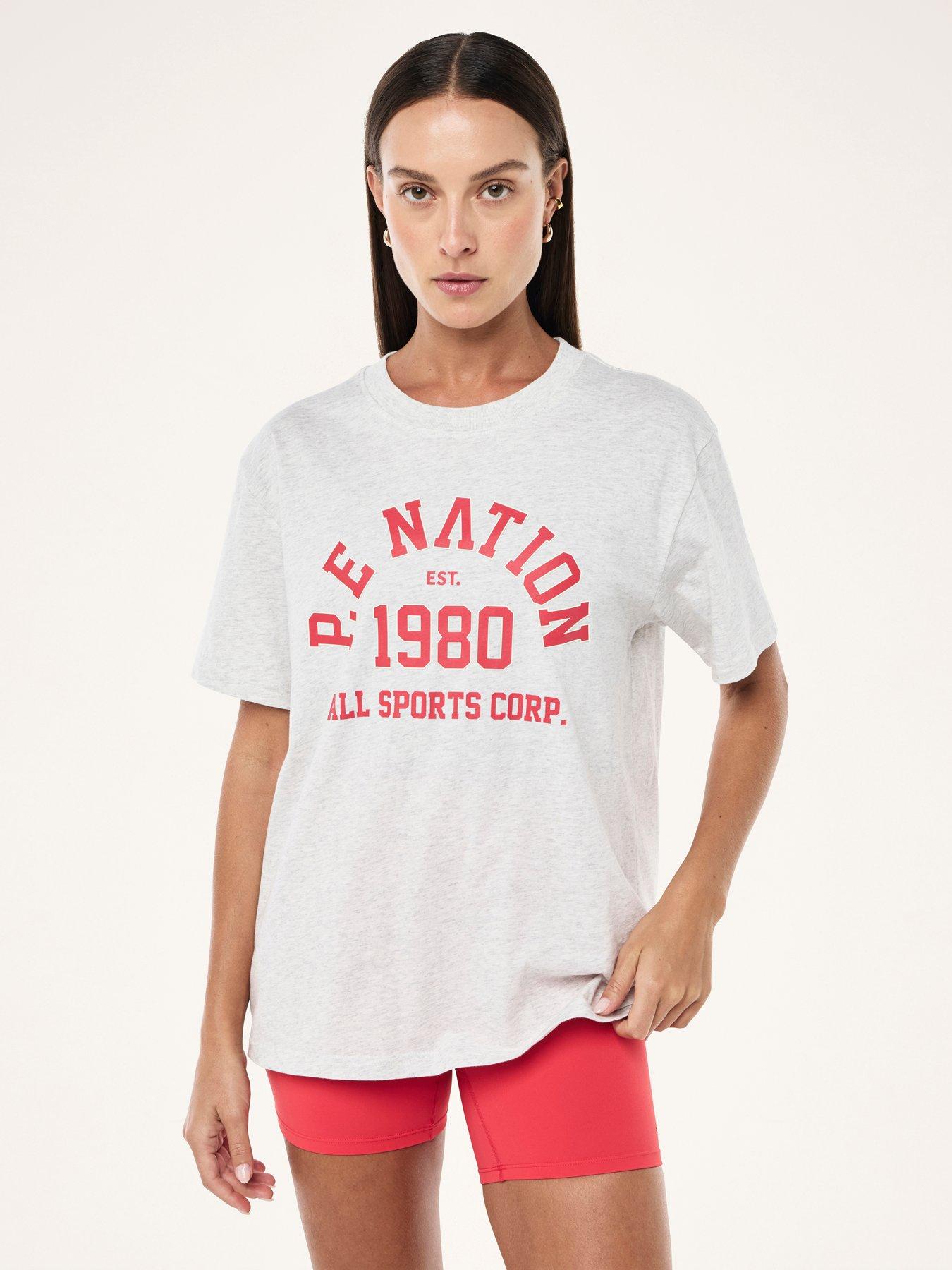 P.E Nation Womens Training Backspin Tee - Grey