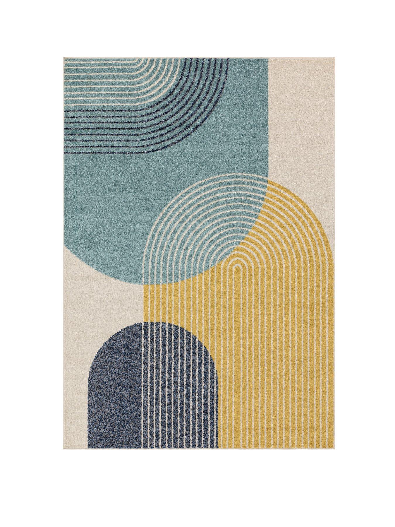 Asiatic Muse Retro Rug - Blue | Very