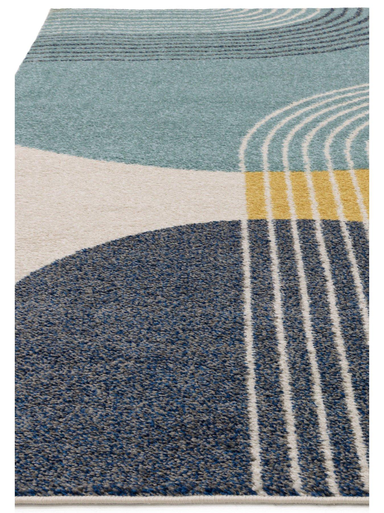 Asiatic Muse Retro Rug - Blue | Very