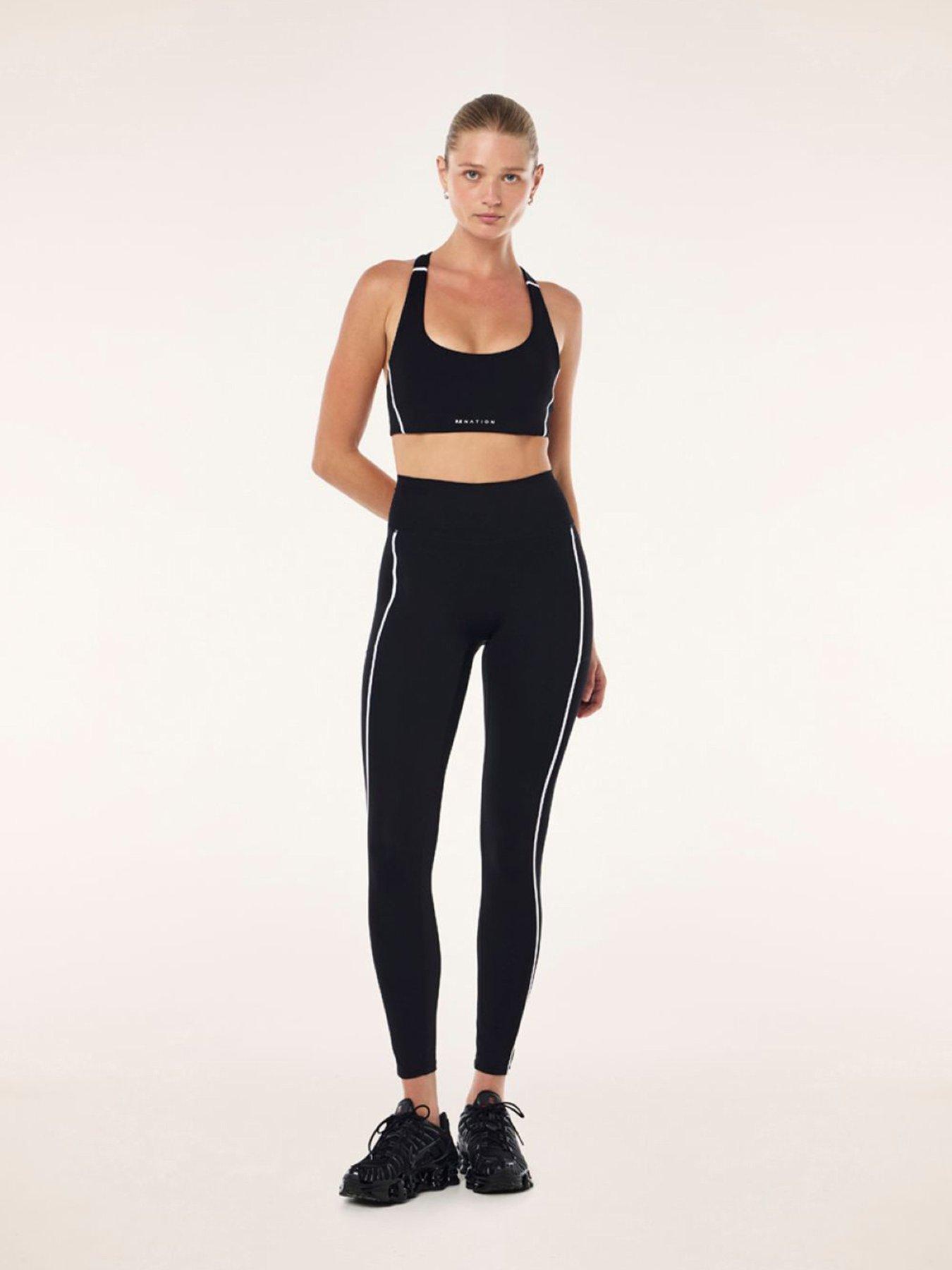 Image 3 of 5 of P.E Nation Womens Training Dynamic Full Length Legging - Black