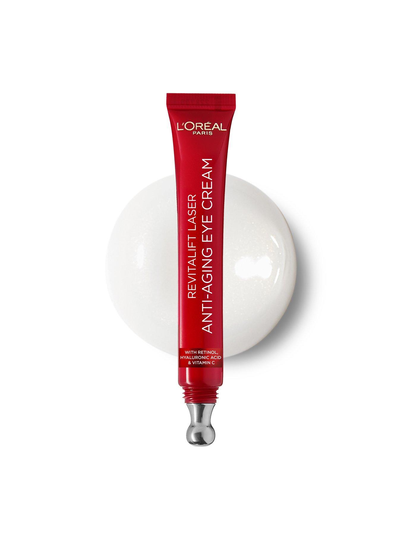 Image 2 of 7 of L'Oreal Paris Laser Renew Anti-Ageing Triple Action Eye Cream, Smooth Wrinkles and Target Eye Bags, Pro-Retinol, Hyaluronic Acid and Vitamin C, 15ml
