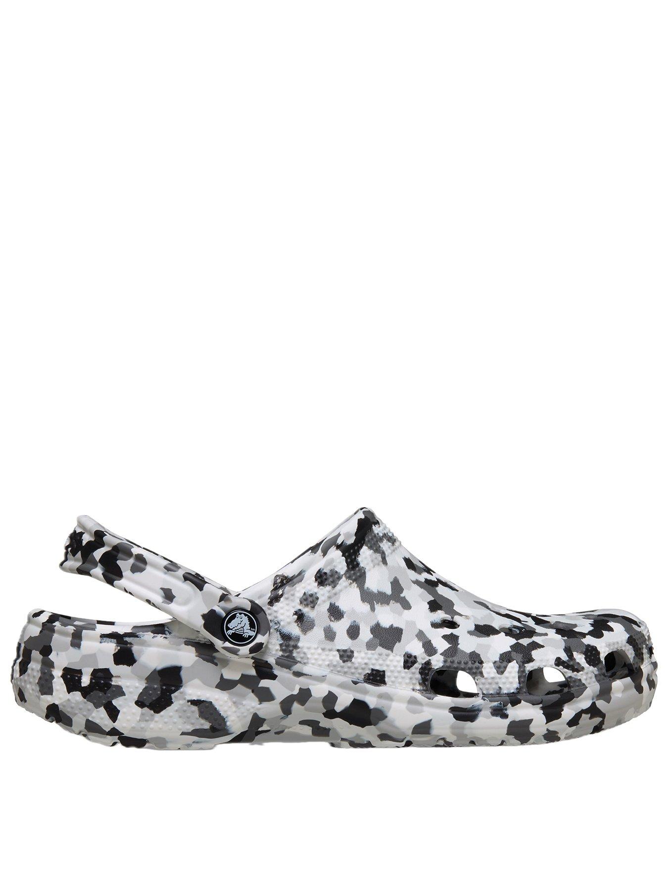 Image 1 of 6 of Crocs Men's Classic Confetti Clog Sandal - Black/White