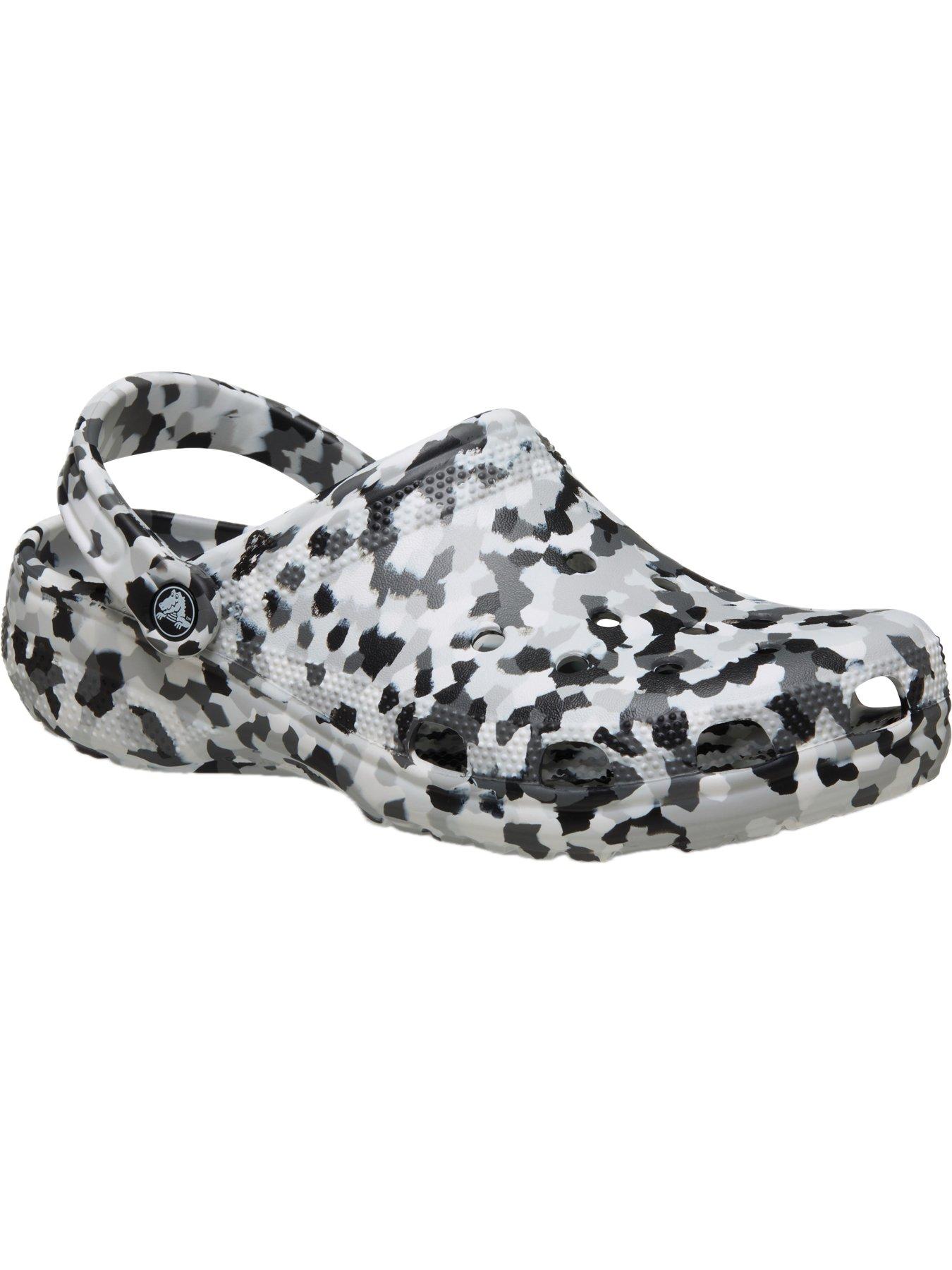 Image 6 of 6 of Crocs Men's Classic Confetti Clog Sandal - Black/White