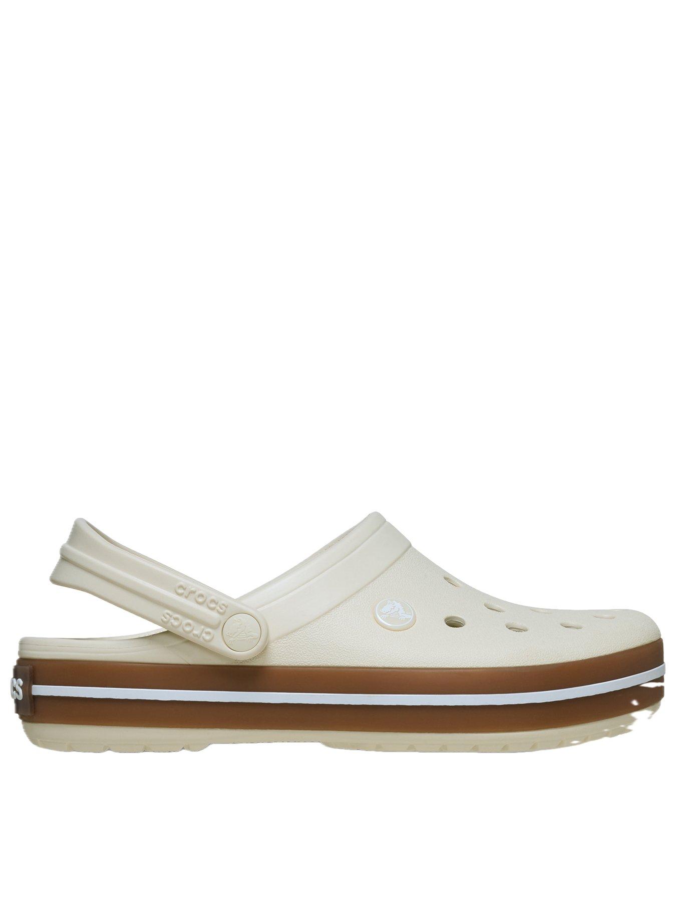 Crocs Men's Crocband Gum Clog Sandal - White