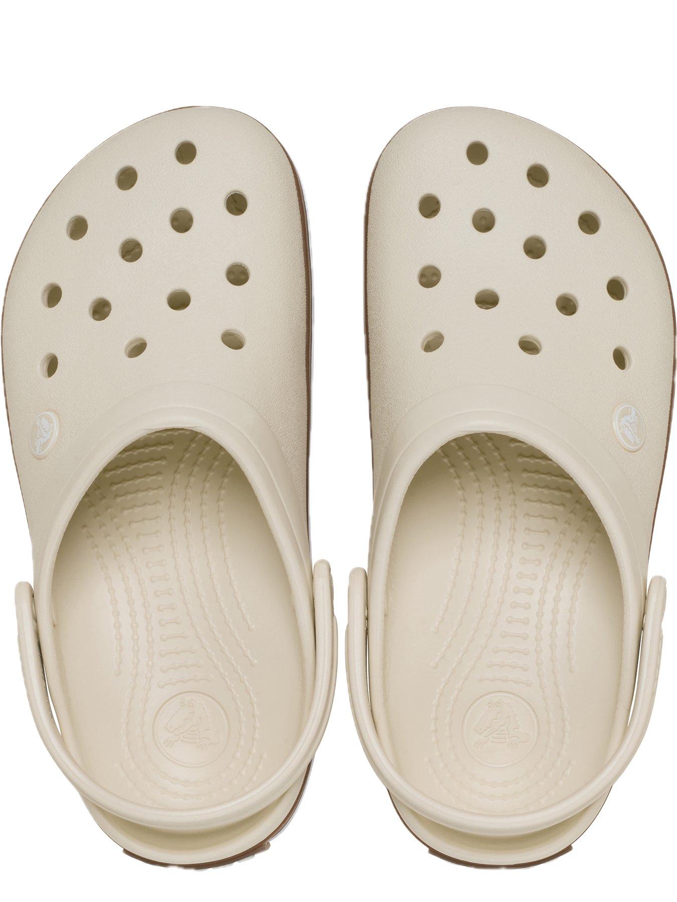 Image 3 of 5 of Crocs Men's Crocband Gum Clog Sandal - White