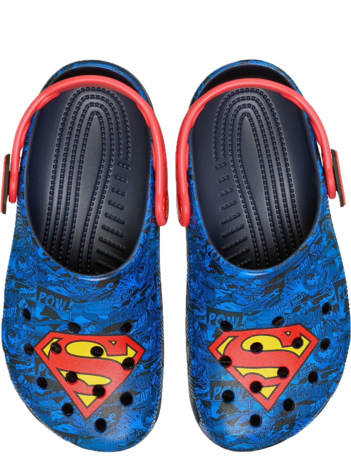 Image 3 of 6 of Crocs Men's Superman Classic Clog Sandal - Blue / Red
