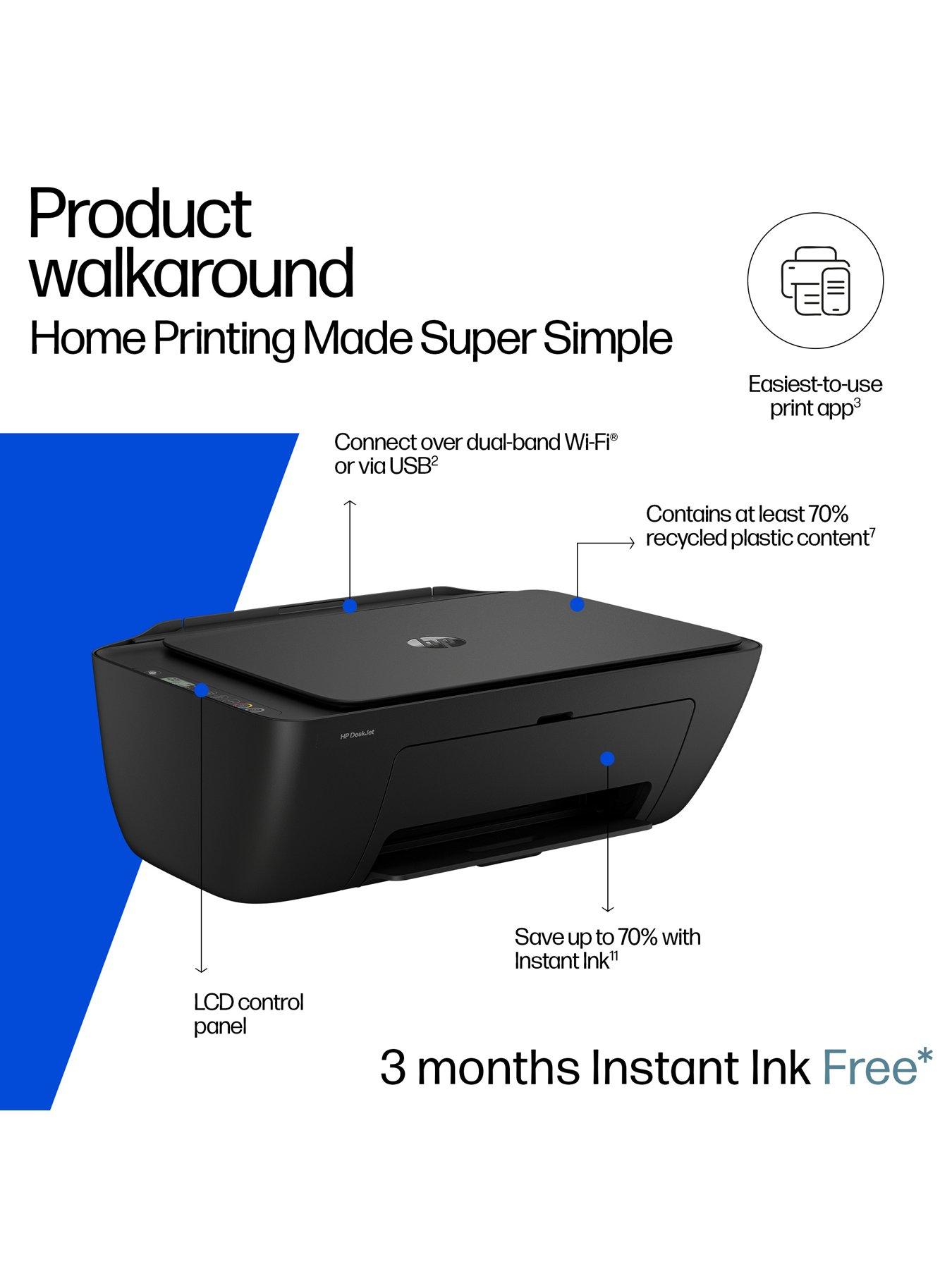 Image 2 of 8 of HP DeskJet 2910 All-in&ndash;One Wireless Colour Printer with 3 months free Instant Ink &ndash; Black