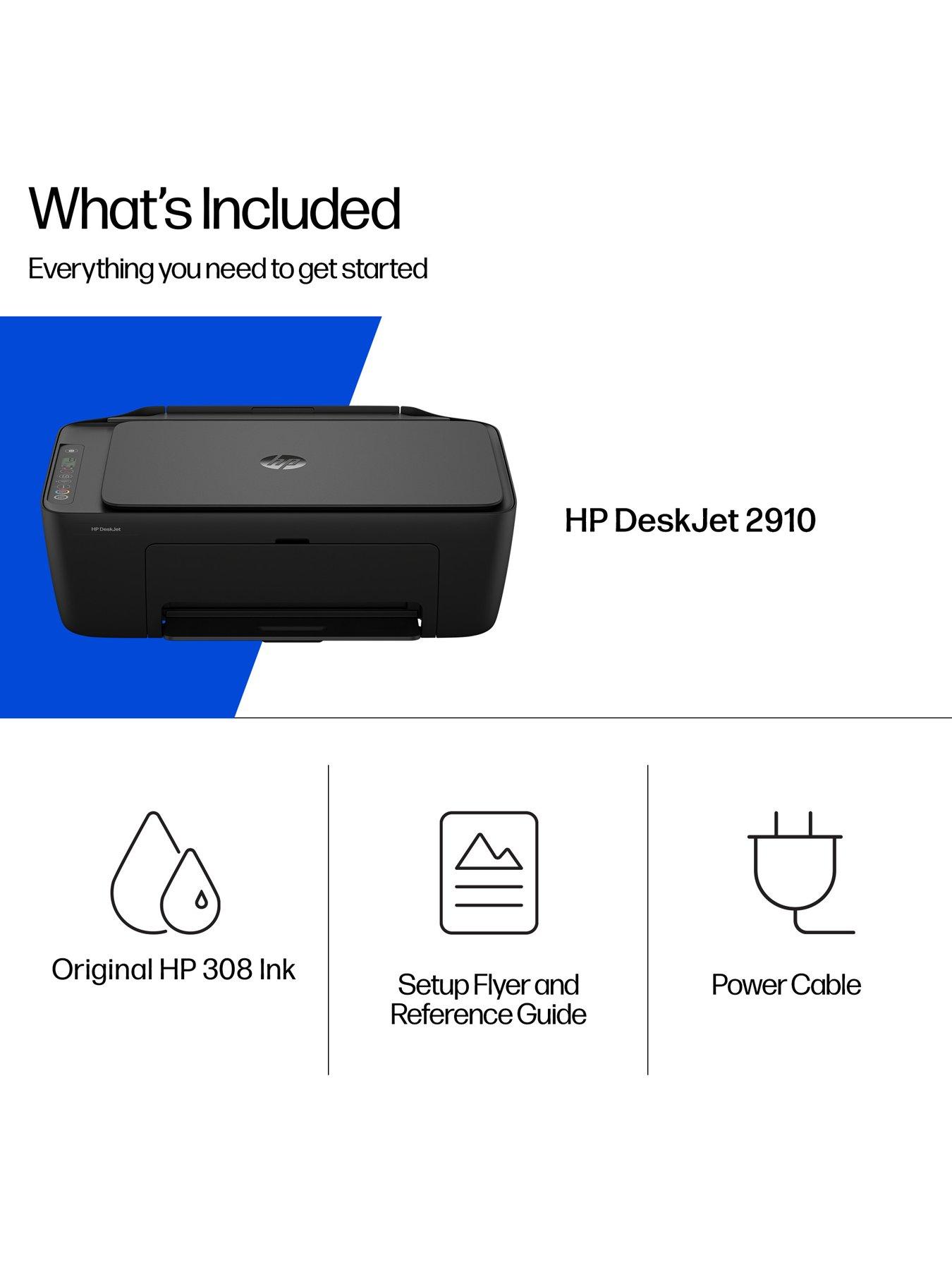 Image 7 of 8 of HP DeskJet 2910 All-in&ndash;One Wireless Colour Printer with 3 months free Instant Ink &ndash; Black