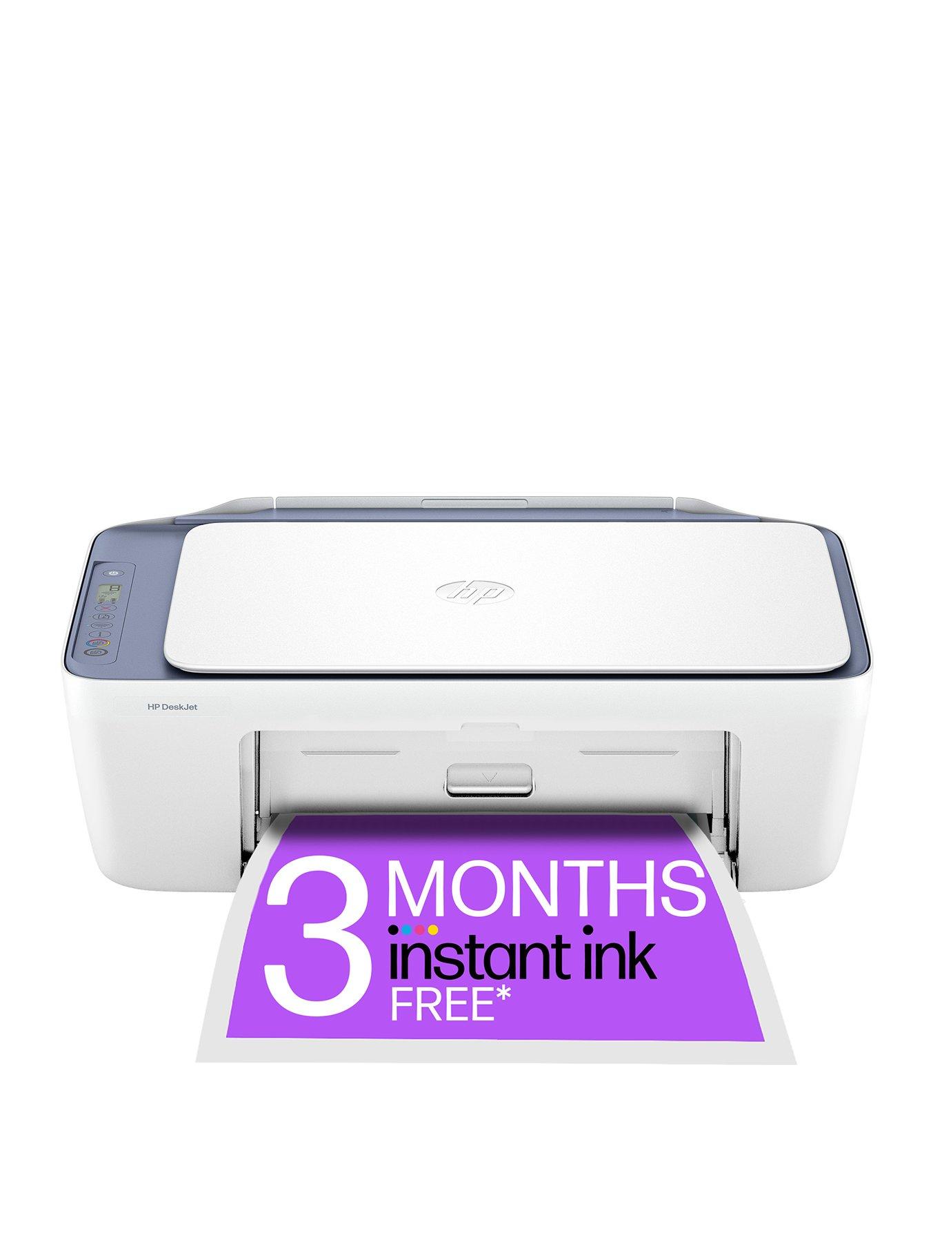 HP DeskJet 2922 All-in–One Wireless Colour Printer with 3 months free Instant Ink – White