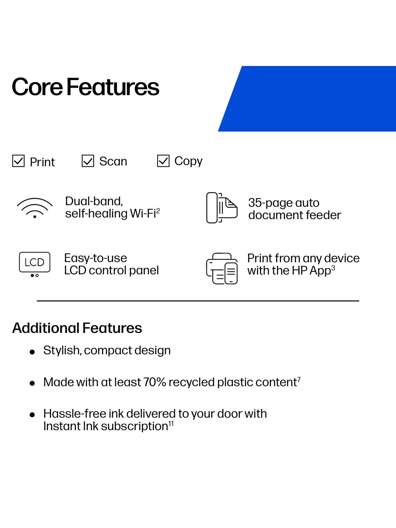 Image 6 of 8 of HP DeskJet 4310 All-in&ndash;One Wireless Colour Printer with 3 months free Instant Ink &ndash; Black