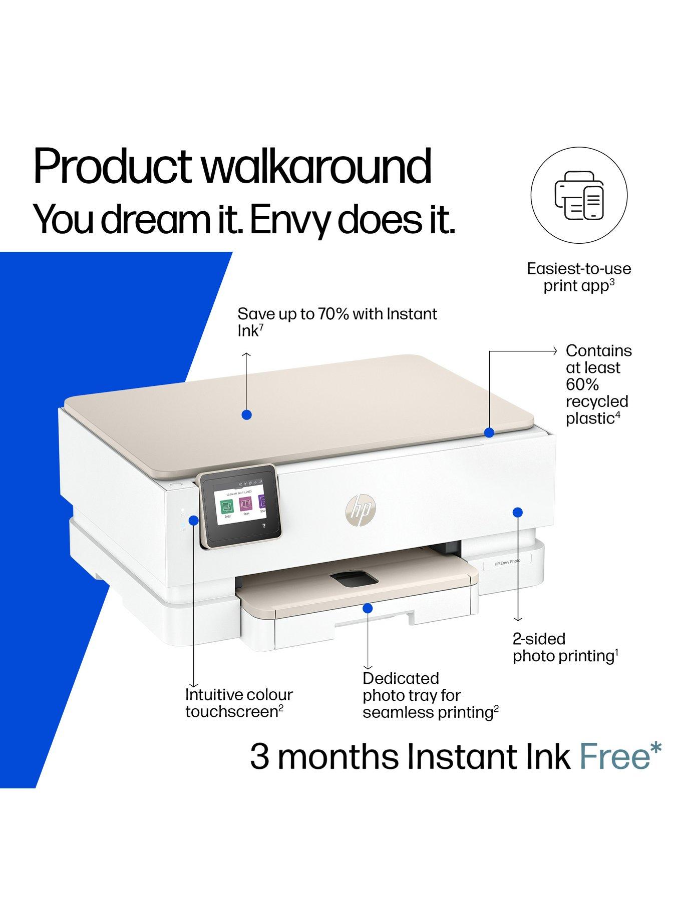 Image 2 of 7 of HP ENVY Photo 7230 Wireless All-in-One Colour Printer with 3 months free Instant Ink