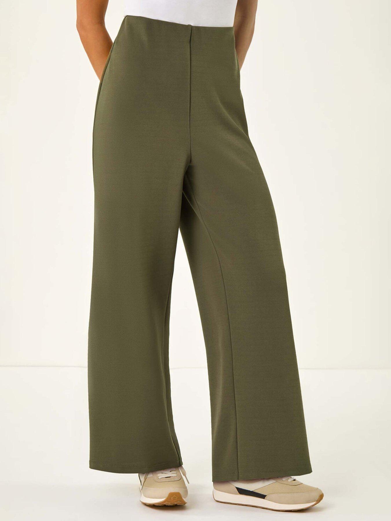 Roman Petite Wide Leg Stretch Trouser