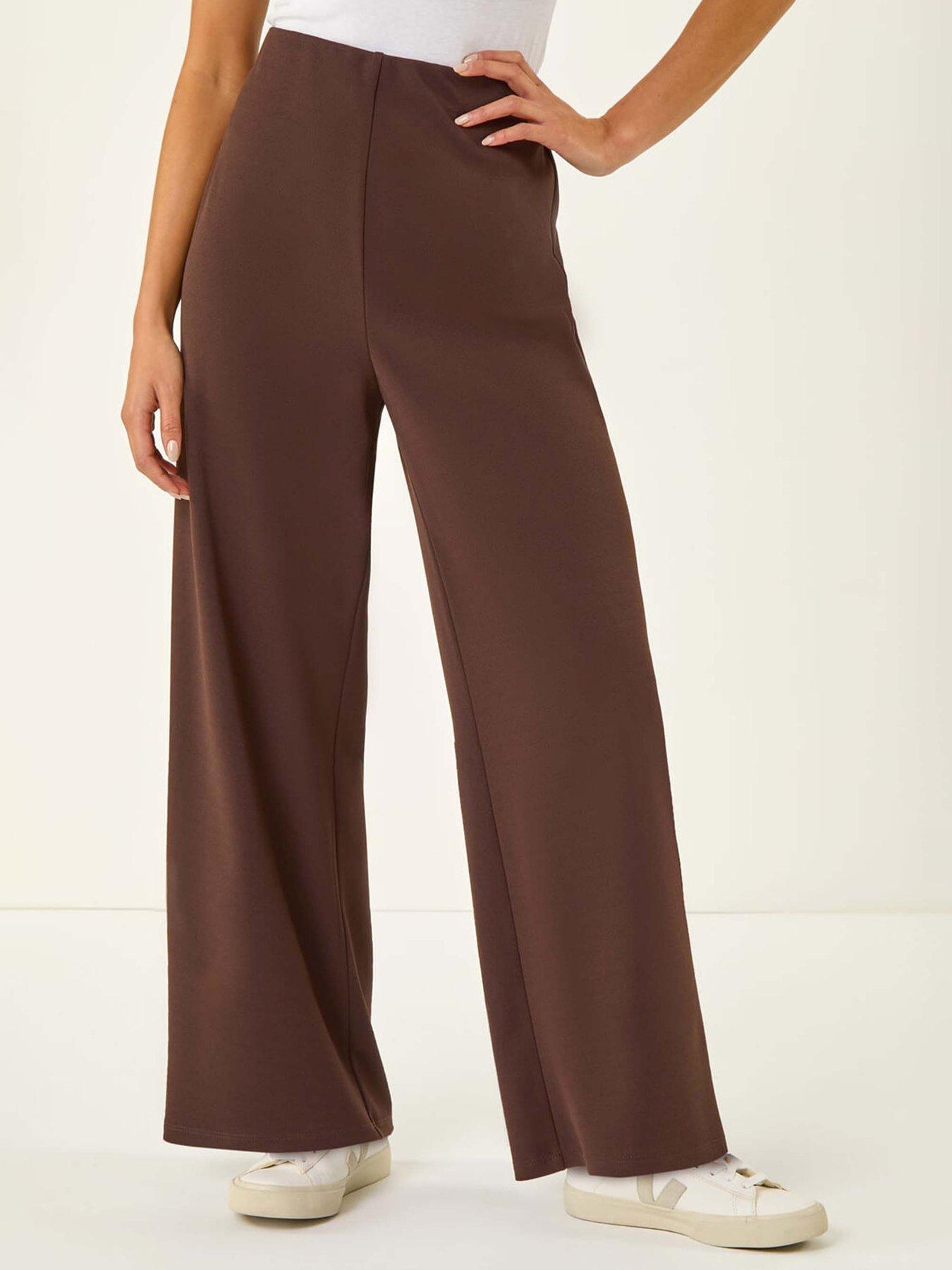 Roman Petite Wide Leg Stretch Trouser