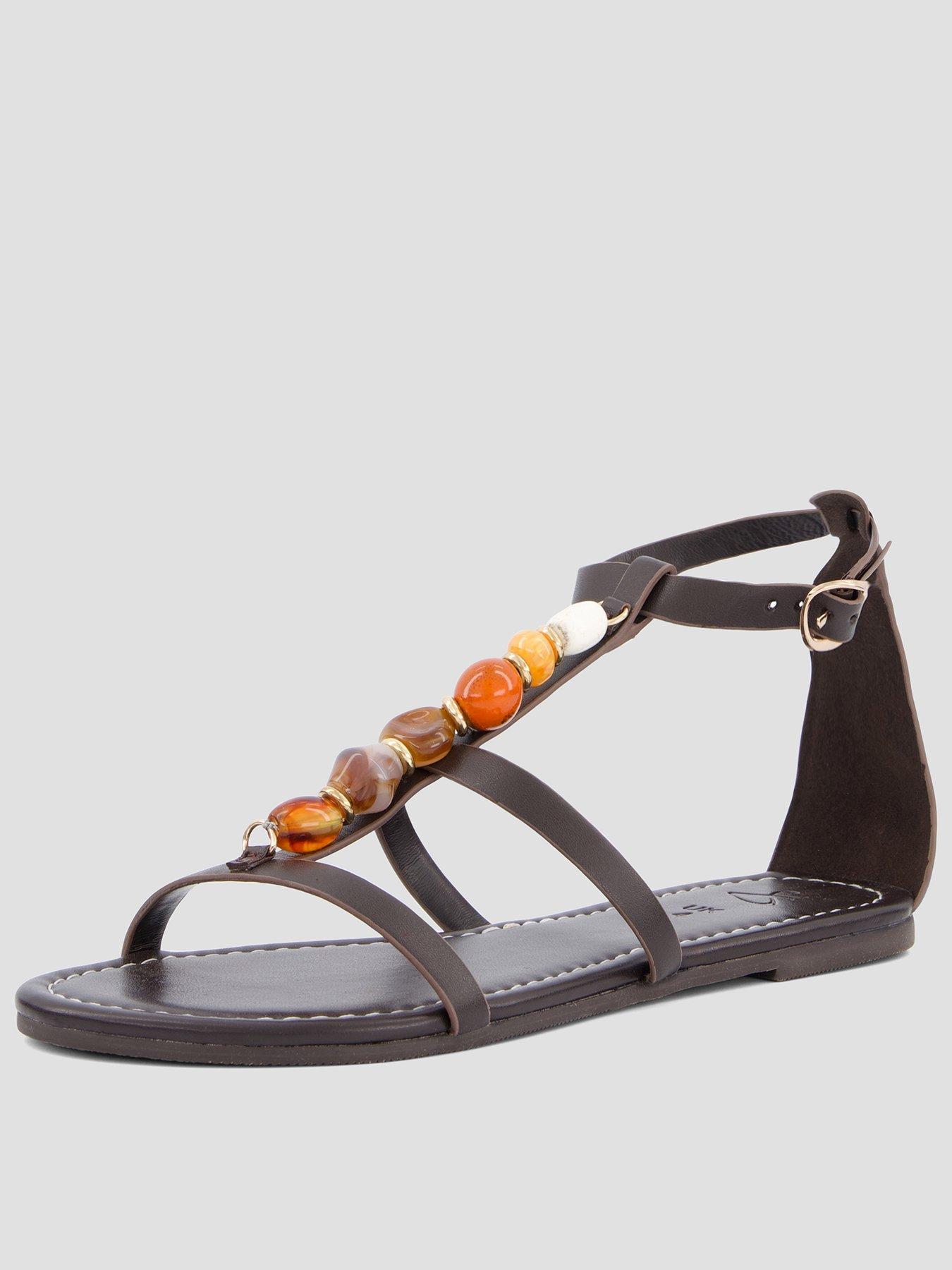 The Very Collection Beaded Flat Sandal