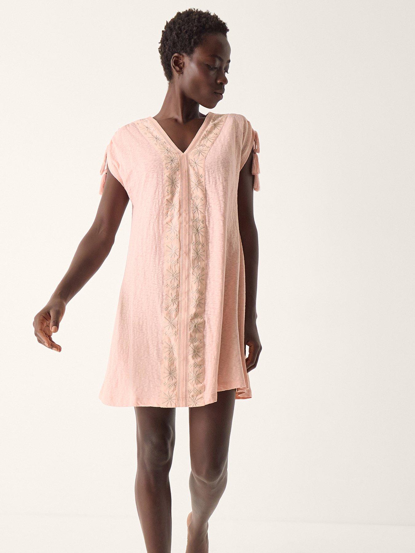 Image 1 of 4 of Monsoon Julie Emb Kaftan