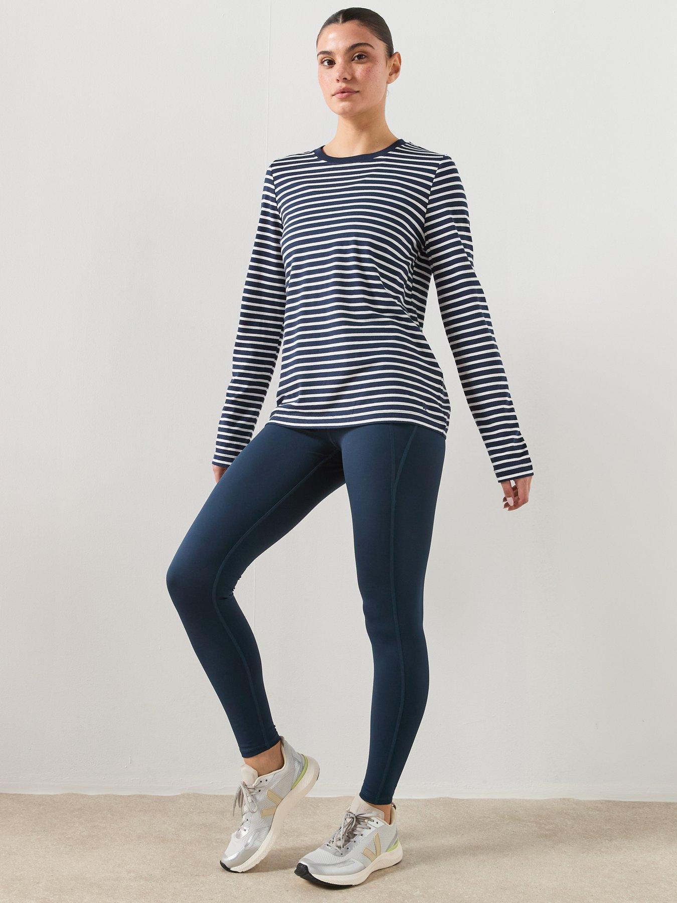 Image 3 of 6 of Sweaty Betty Womens Training Essential Long Sleeve T-Shirt - Blue