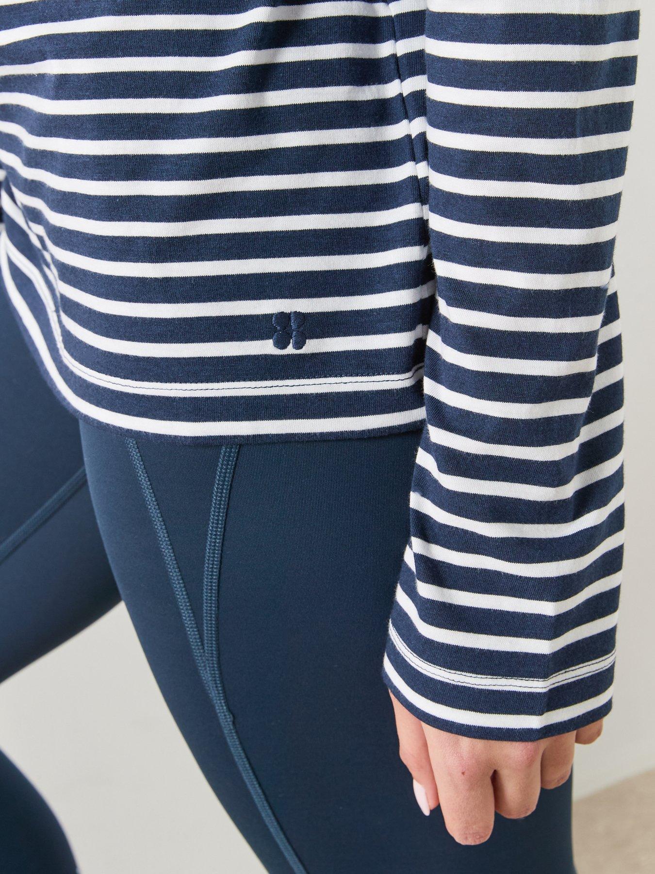 Image 4 of 6 of Sweaty Betty Womens Training Essential Long Sleeve T-Shirt - Blue