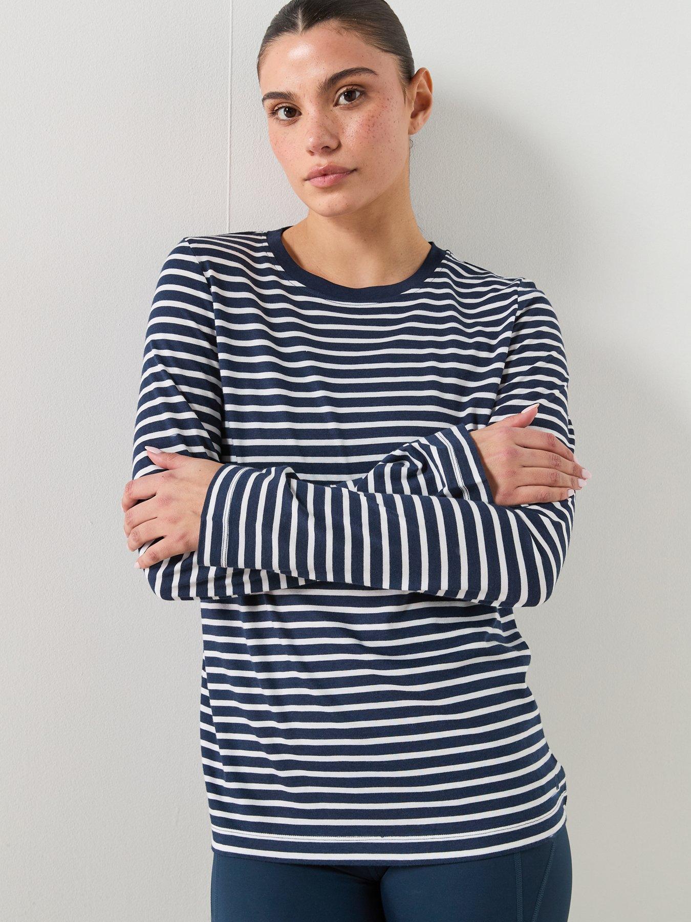Image 5 of 6 of Sweaty Betty Womens Training Essential Long Sleeve T-Shirt - Blue