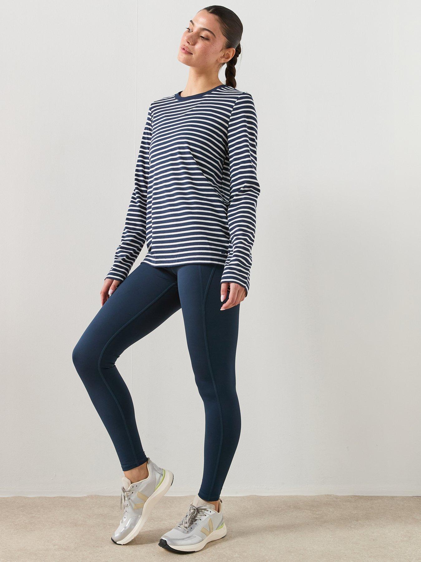 Image 6 of 6 of Sweaty Betty Womens Training Essential Long Sleeve T-Shirt - Blue