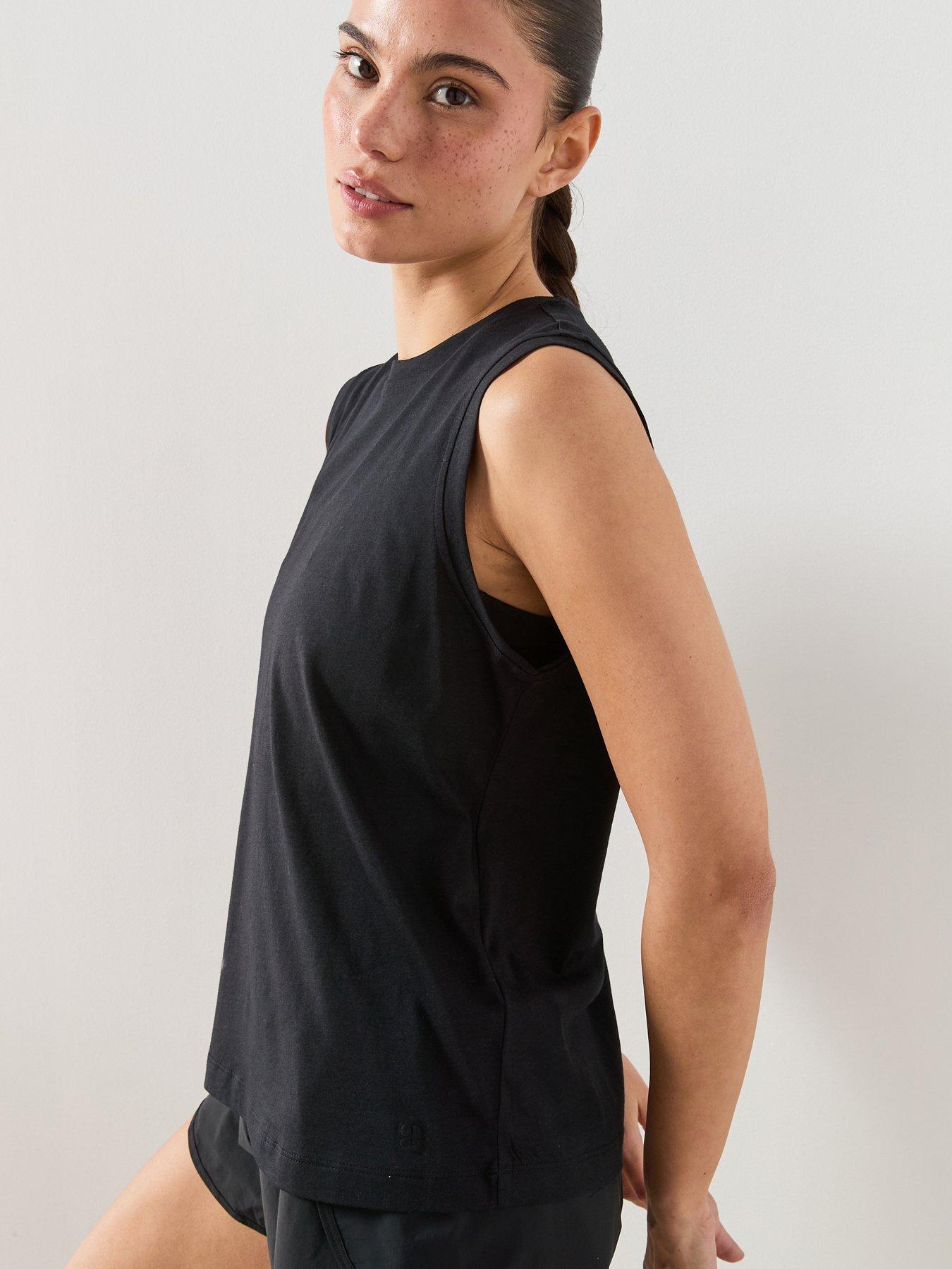 Image 1 of 6 of Sweaty Betty Womens Training Essential Sleeveless Tank - Black
