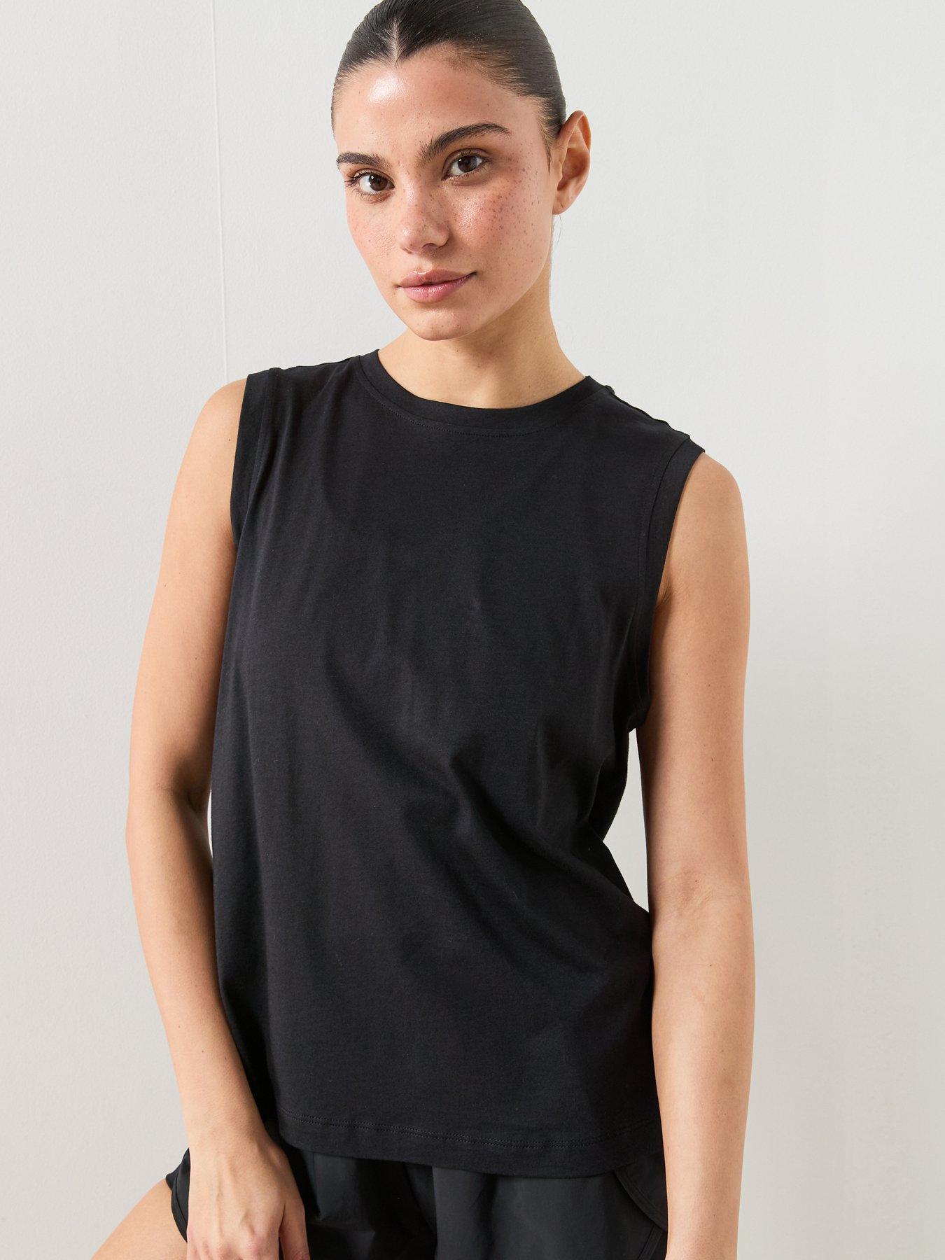 Image 4 of 6 of Sweaty Betty Womens Training Essential Sleeveless Tank - Black