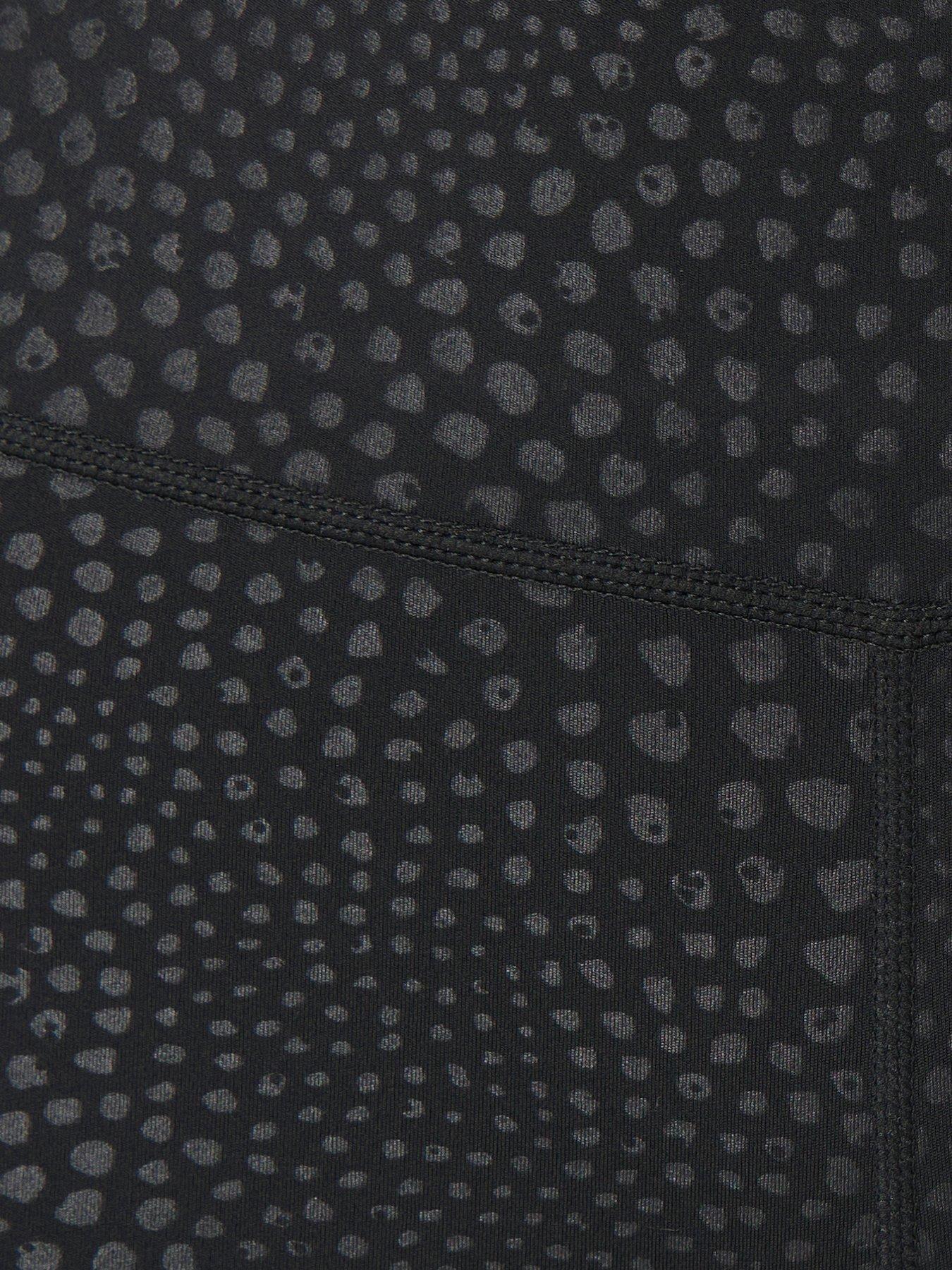 Image 6 of 7 of Sweaty Betty Womens Training All Day 7/8 Reptile Embossed Leggings - Black