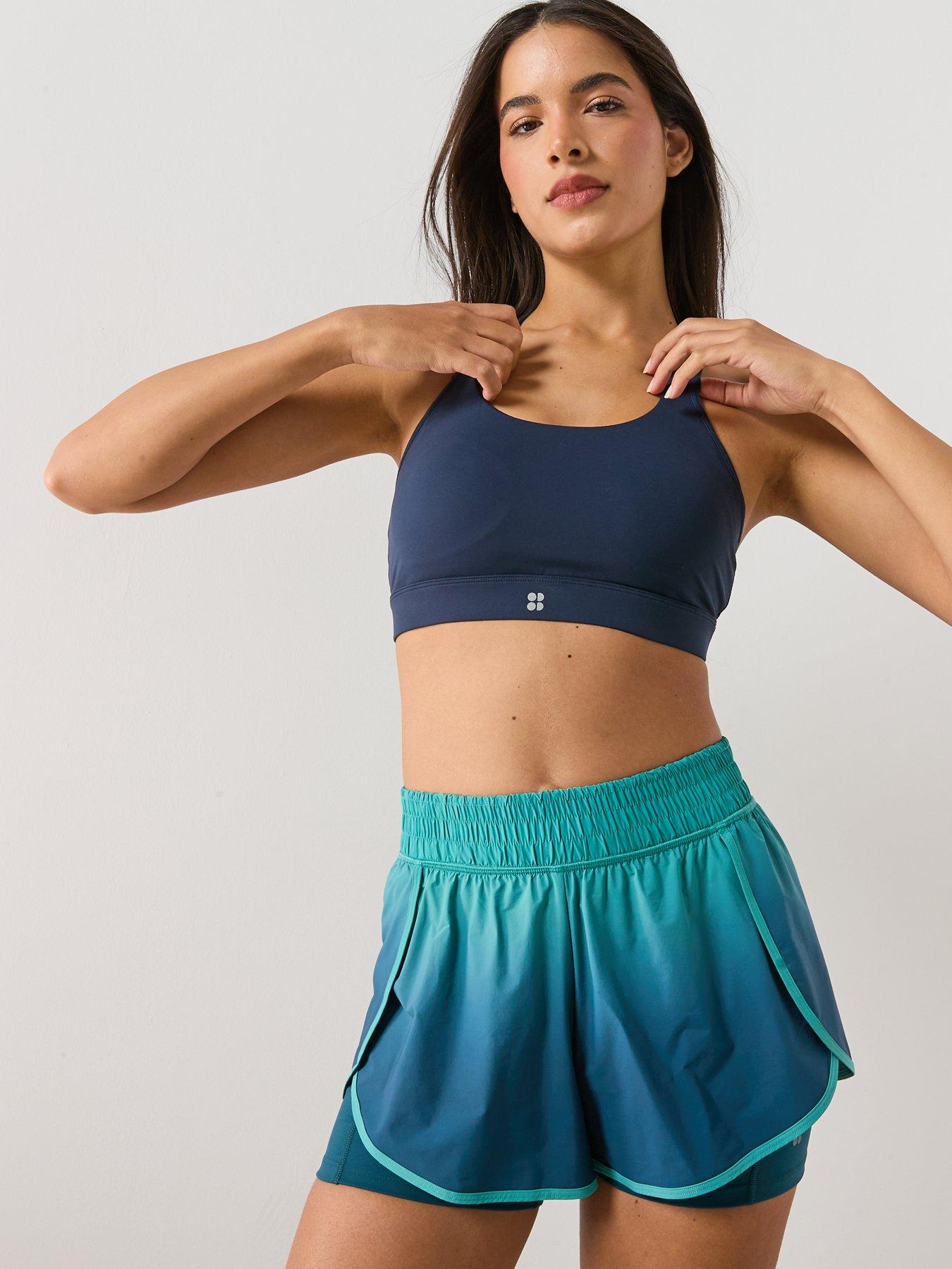 Image 5 of 6 of Sweaty Betty Womens Training Get Set 2-In-1 Multi-Train Shorts - Green