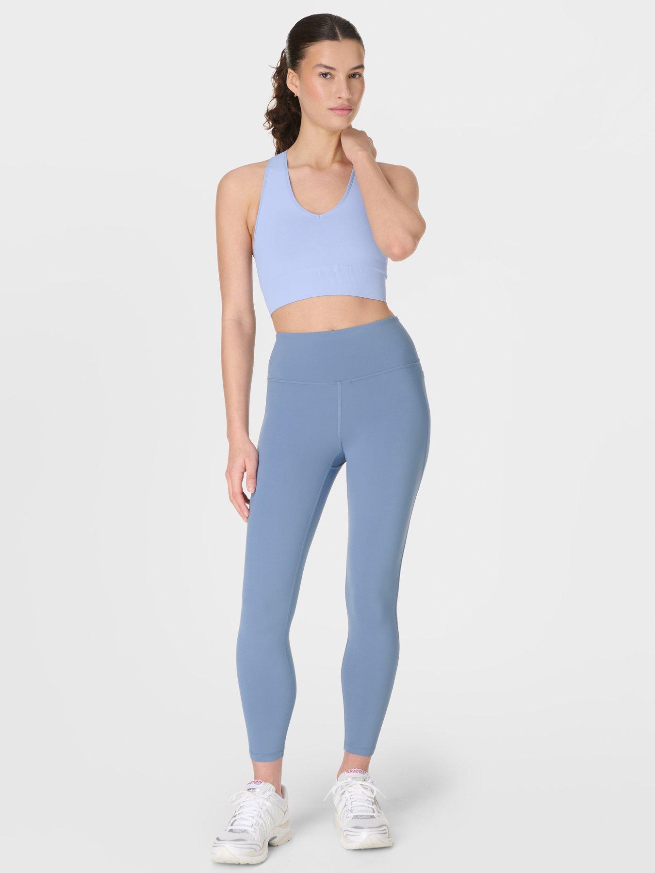 Sweaty Betty Womens Training Power 7/8 Workout Leggings, Blue, Size 4Xl, Women
