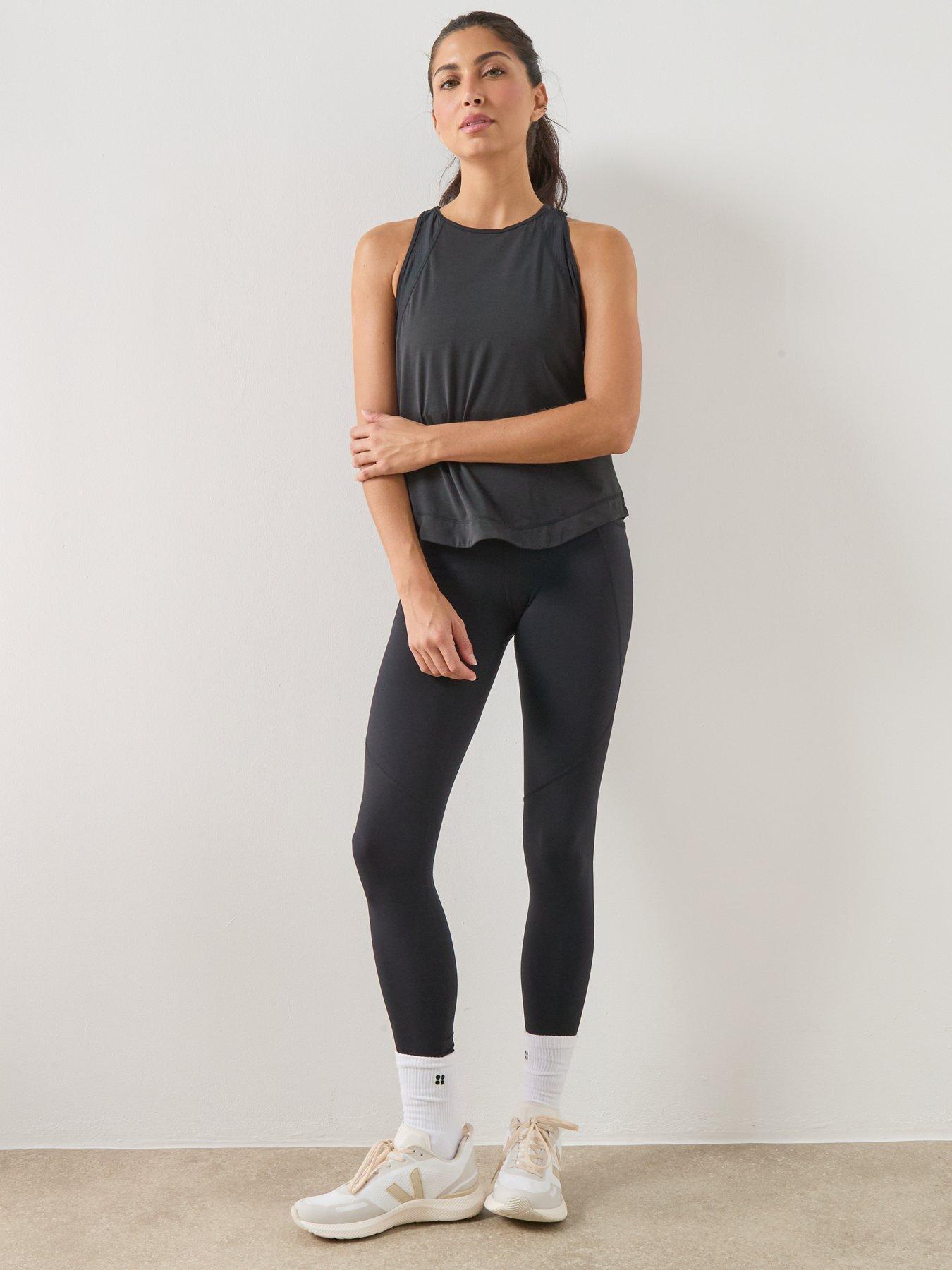 Sweaty Betty Womens Running Breathe Easy Run Tank Top - Black | Very