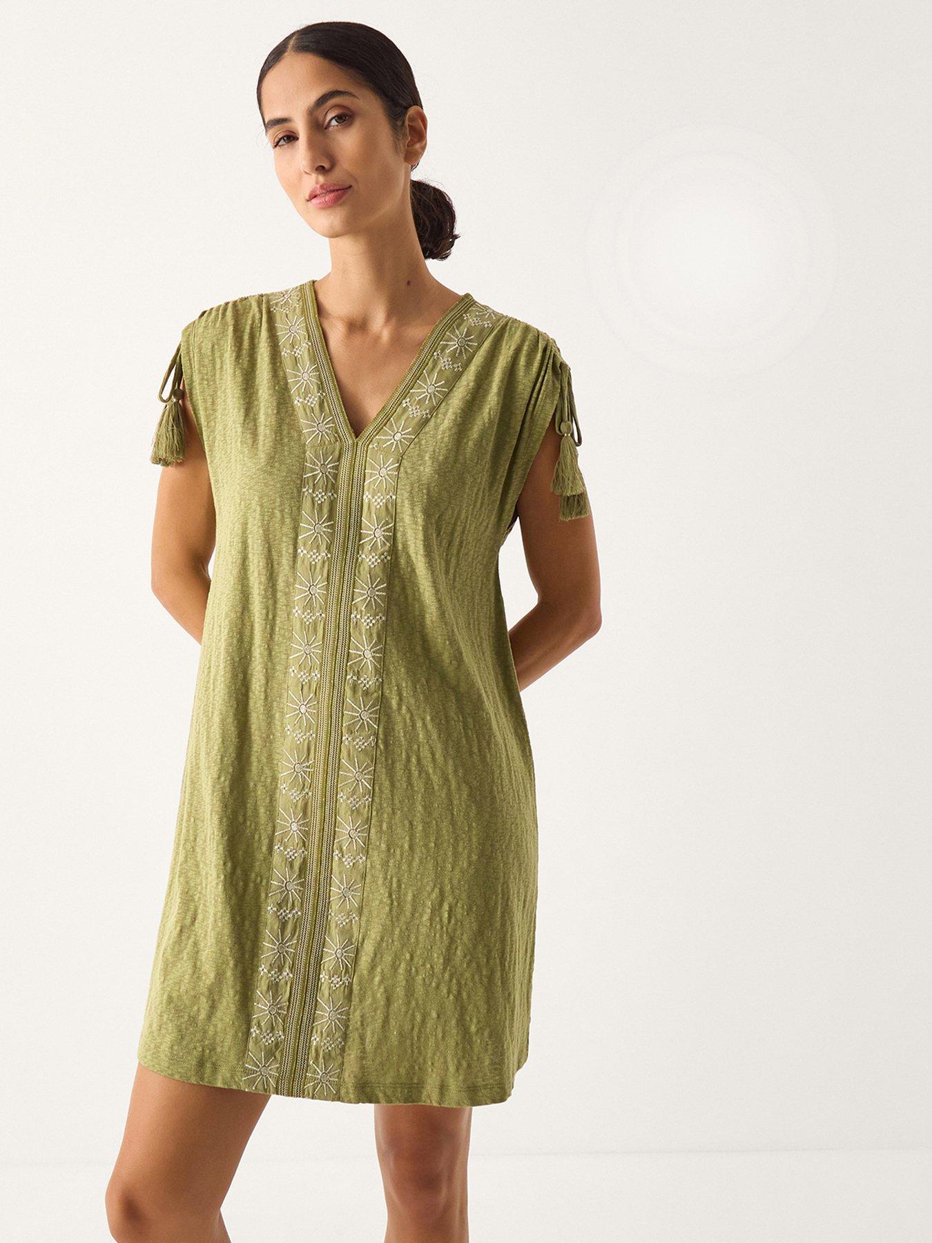 Monsoon Julie Emb Kaftan