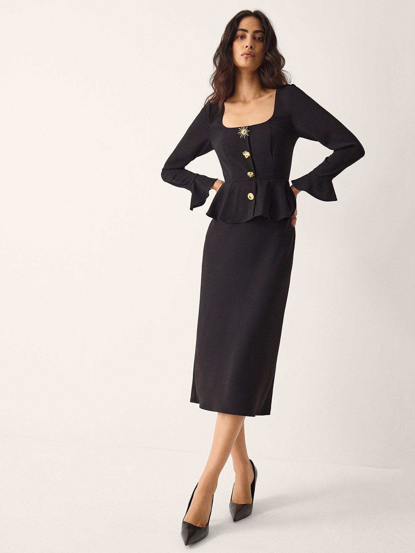 Monsoon Willow Black Dress