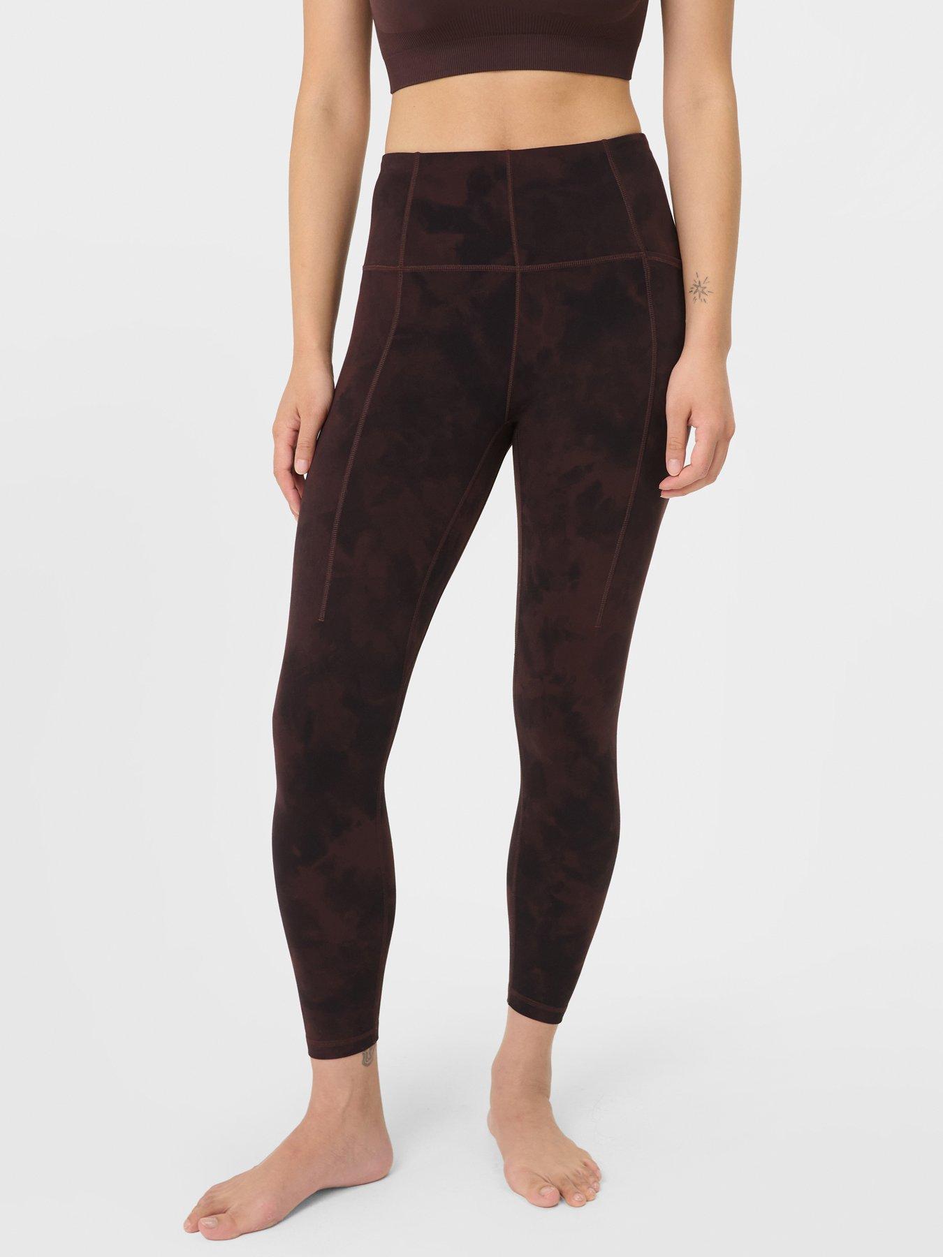 Sweaty Betty Womens Training Super Soft 7/8 Yoga Leggings - Brown