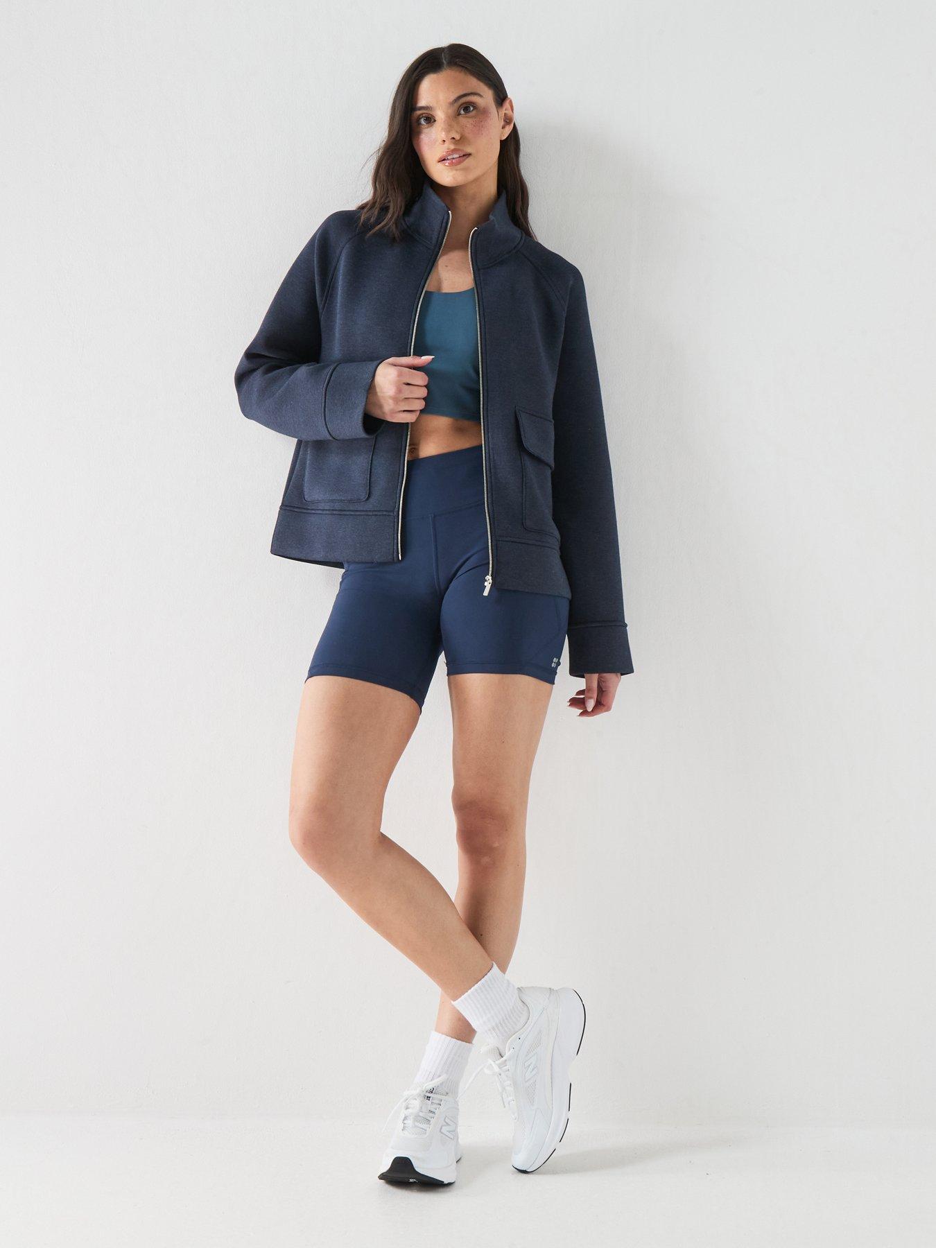 Sweaty Betty Womens Training Wind Down Patch Pocket Zip Through