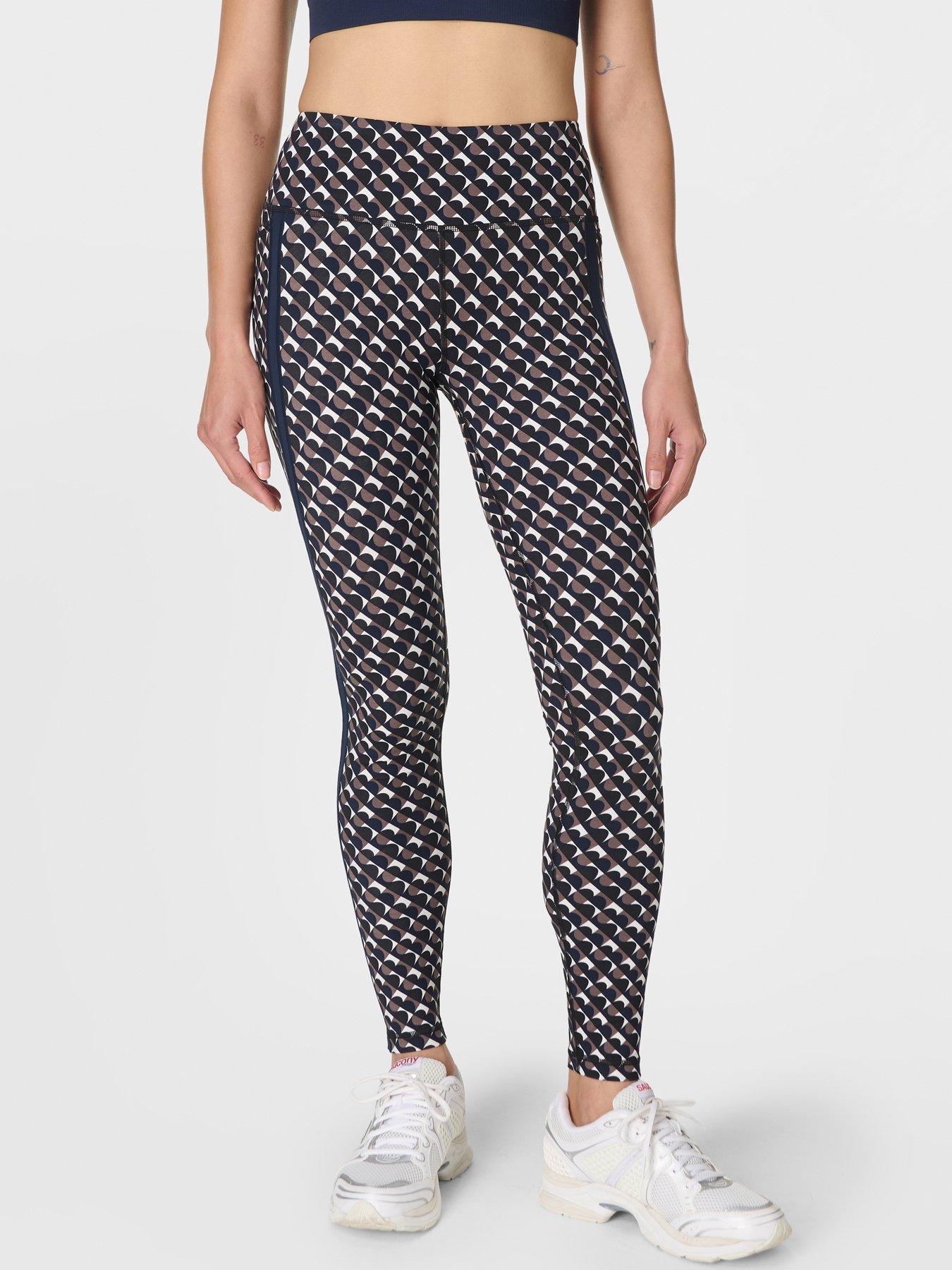 Sweaty Betty Womens Training Power 7/8 Side Stripe Workout Leggings - Black