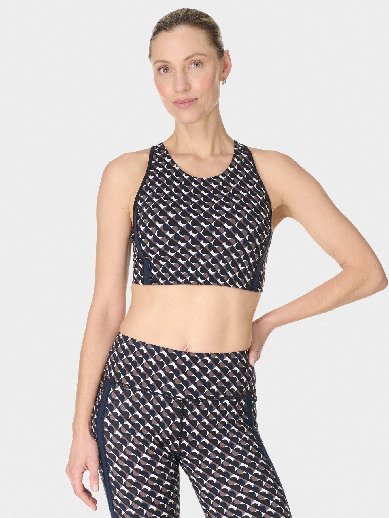 Sweaty Betty Womens Training Power Side Stripe Sports Bra - Black