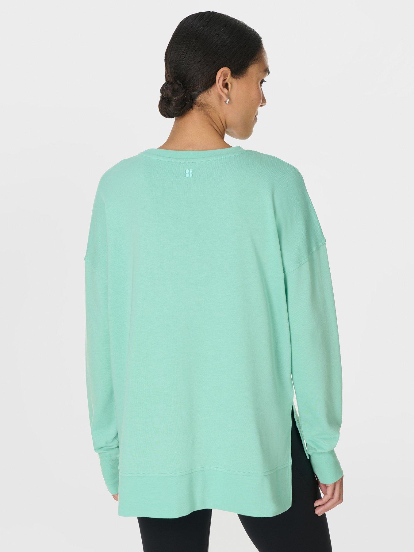 Sweaty Betty Womens Training After Class Longline Sweatshirt - Green