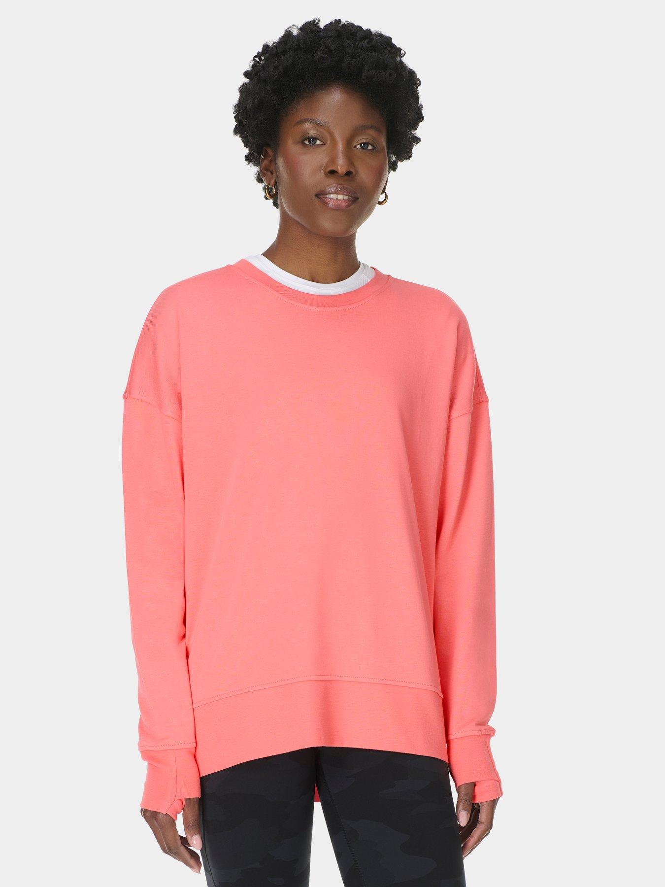 Sweaty Betty Womens Training After Class Longline Sweatshirt - Pink