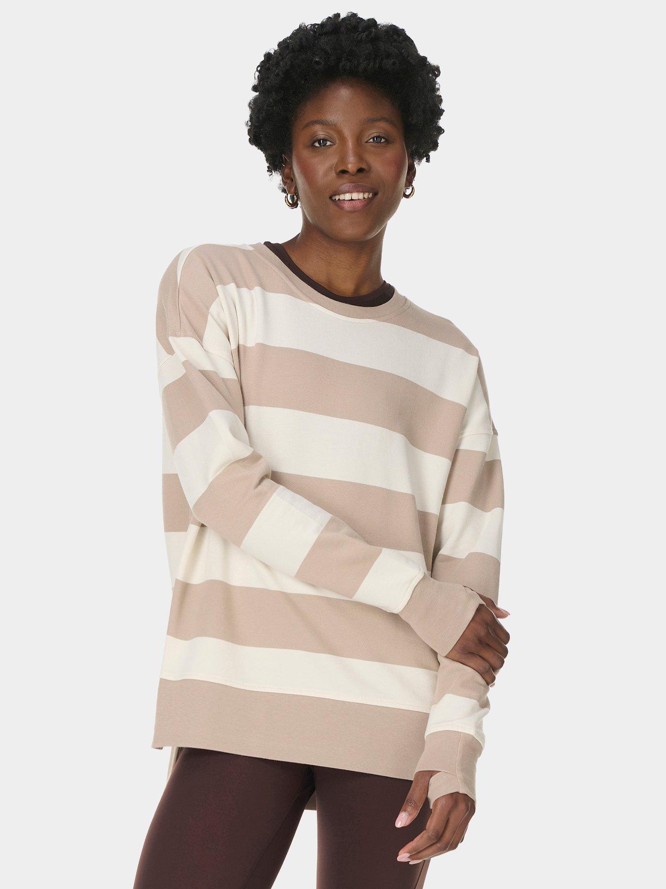 Sweaty Betty Womens Training After Class Longline Sweatshirt - Brown