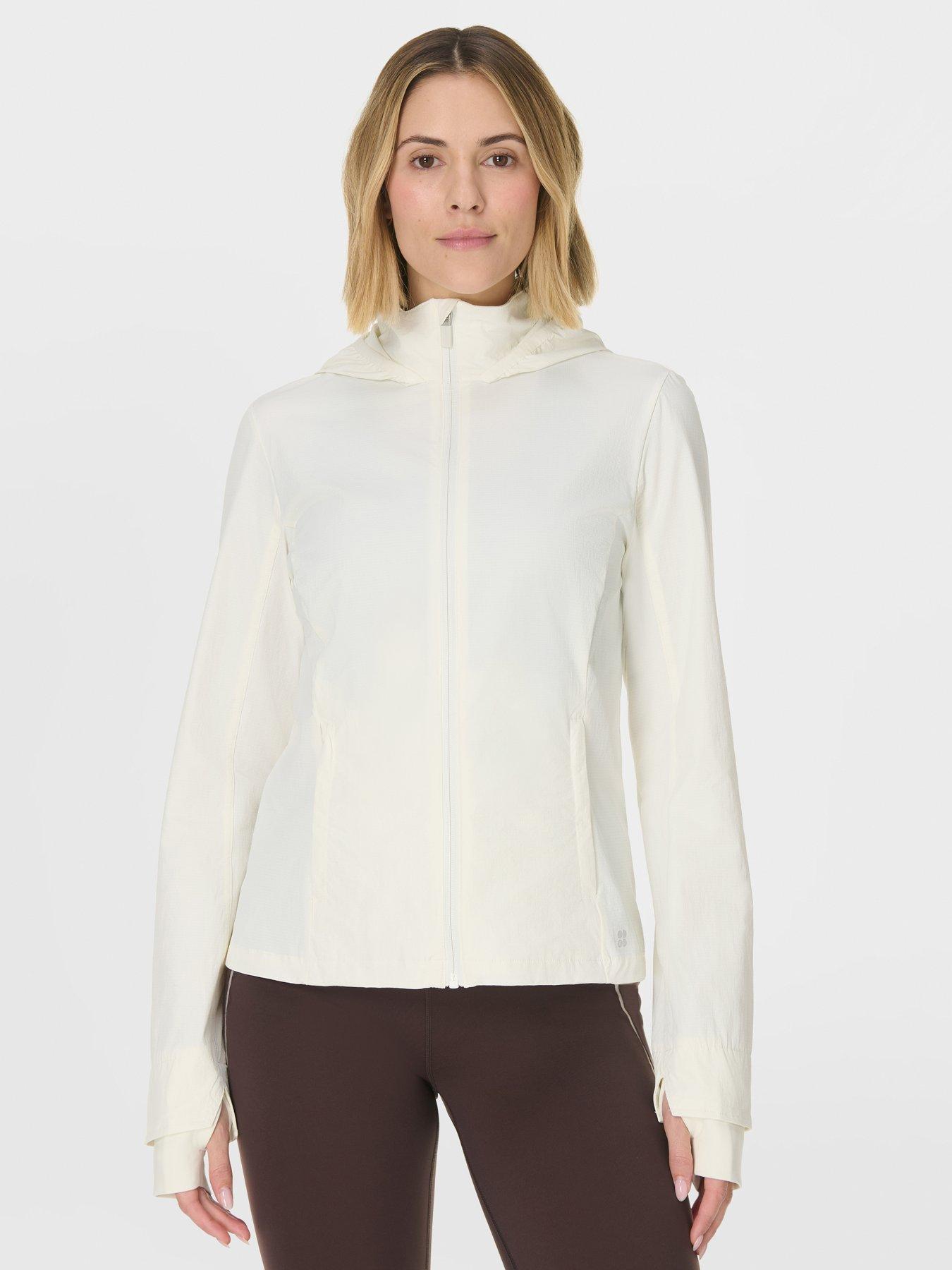 Sweaty Betty Womens Training Ultimate Water Resistant Jacket - White