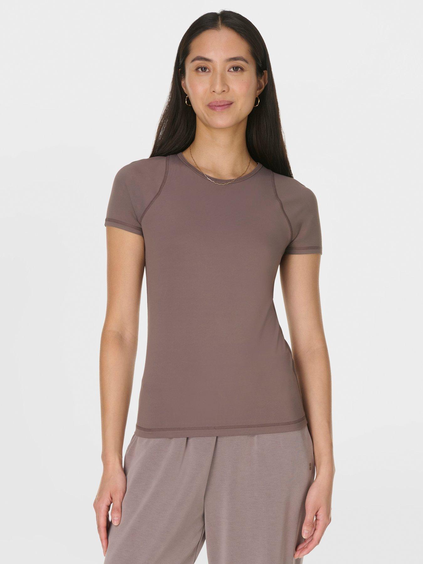 Sweaty Betty Womens Training All Day T-Shirt - Brown