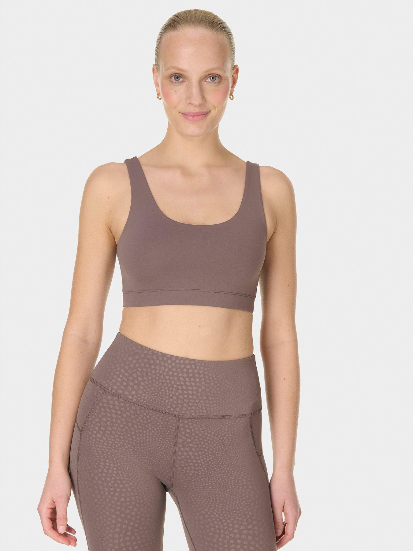 Sweaty Betty Womens Training All Day Bralette - Brown