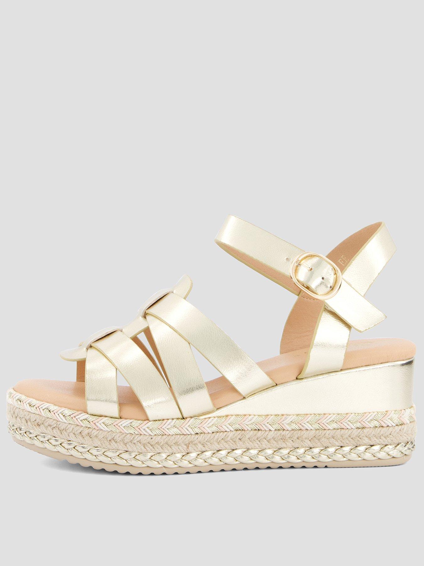 The Very Collection WIDE FIT LOW WEDGE SANDAL