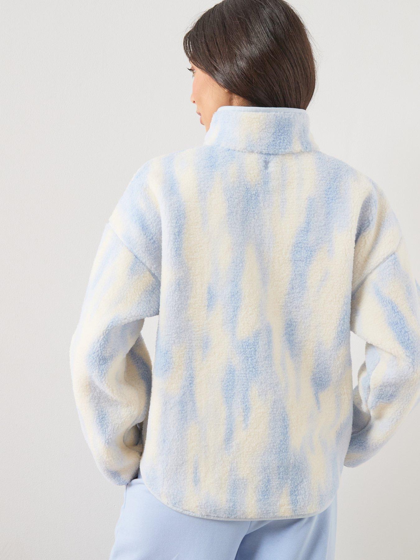 Image 2 of 6 of Sweaty Betty Womens Training Plush Half Zip Fleece Top - Blue