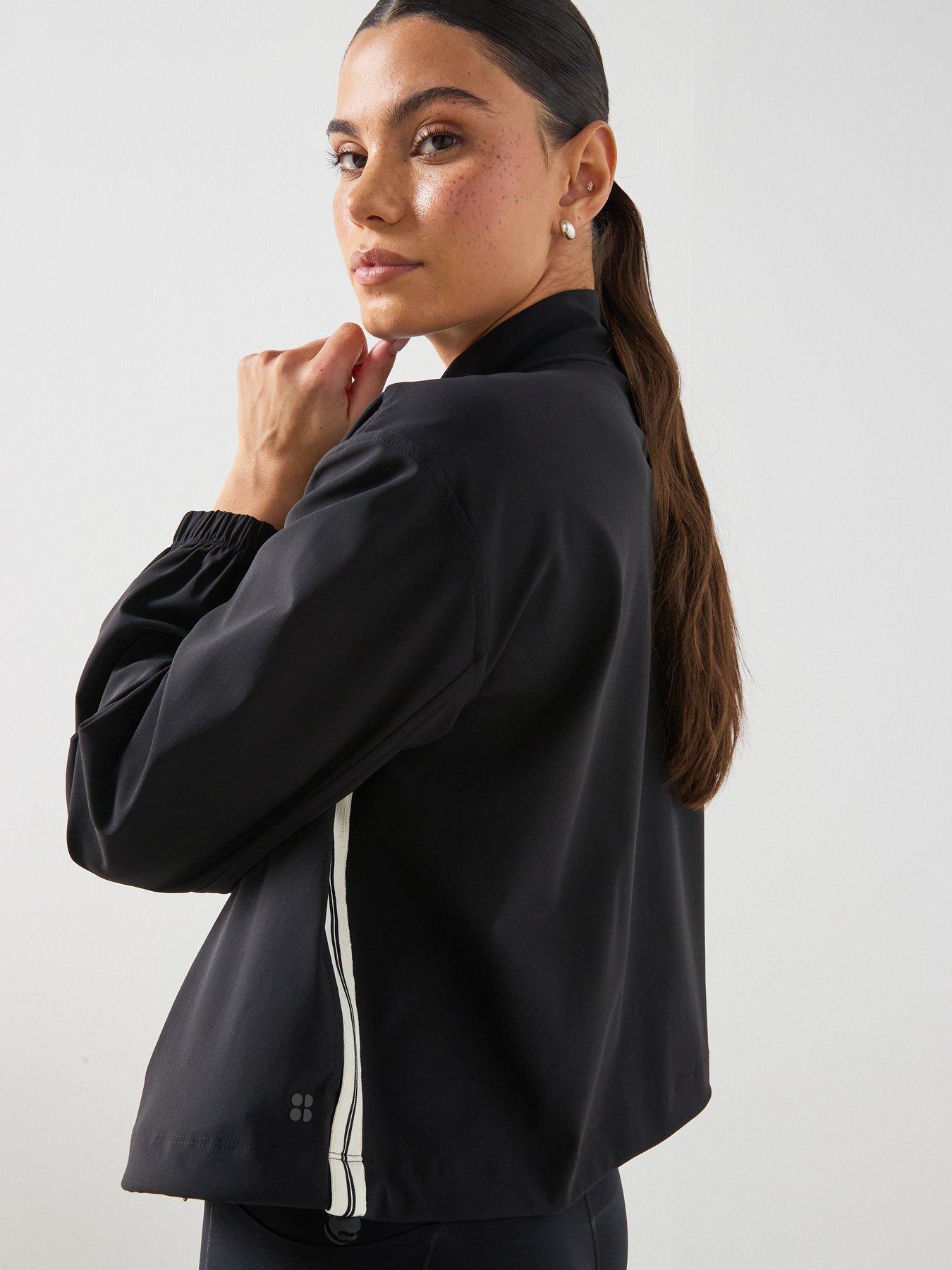 Sweaty Betty Womens Training Explorer Side Tape Zip Trough Midlayer ...