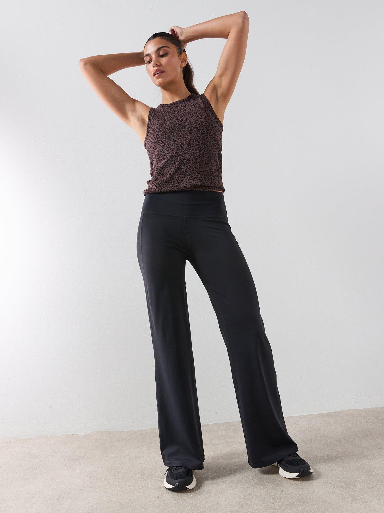 Image 3 of 6 of Sweaty Betty Womens Training All Day 32' Wide Leg Trouser - Black