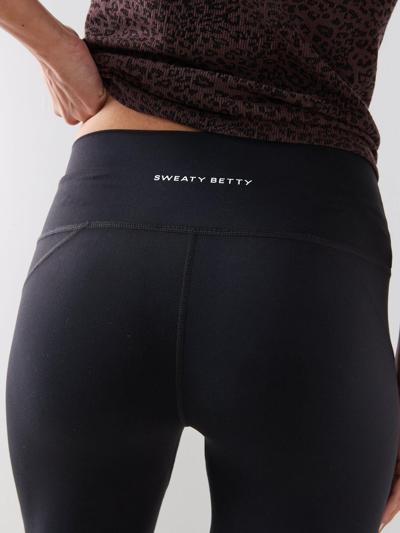 Image 4 of 6 of Sweaty Betty Womens Training All Day 32' Wide Leg Trouser - Black