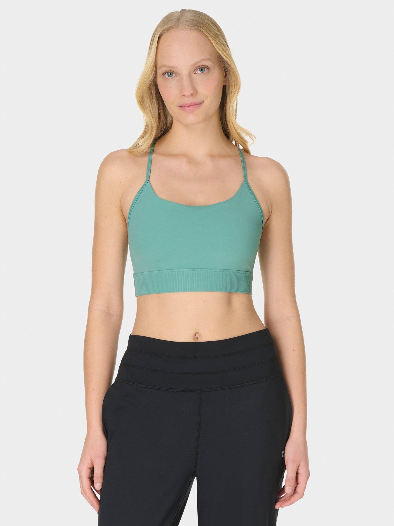 Sweaty Betty Womens Training Ultimate Studio Ribbed Sports Bra - Green