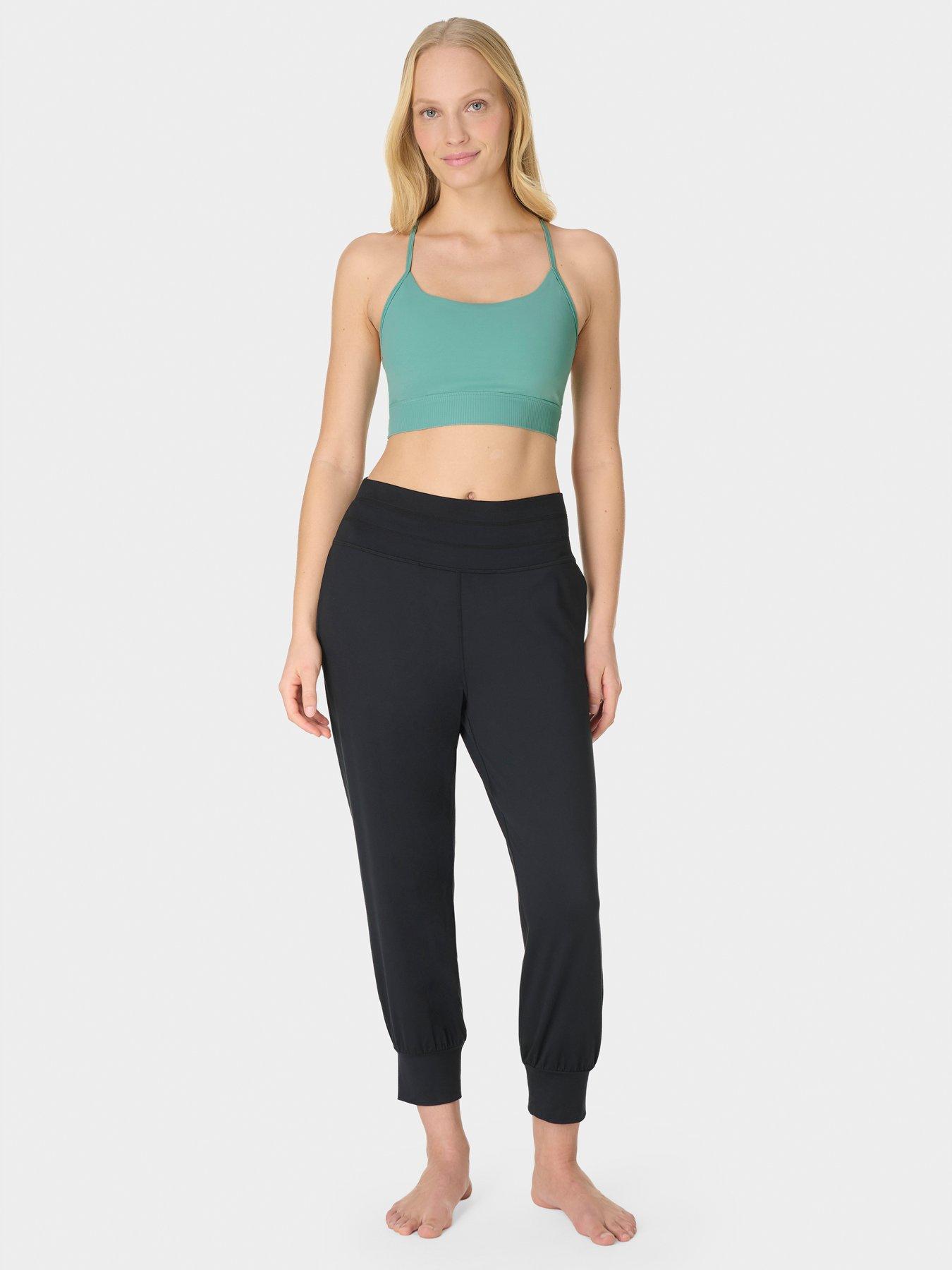 Image 3 of 7 of Sweaty Betty Womens Training Ultimate Studio Ribbed Bra - Green