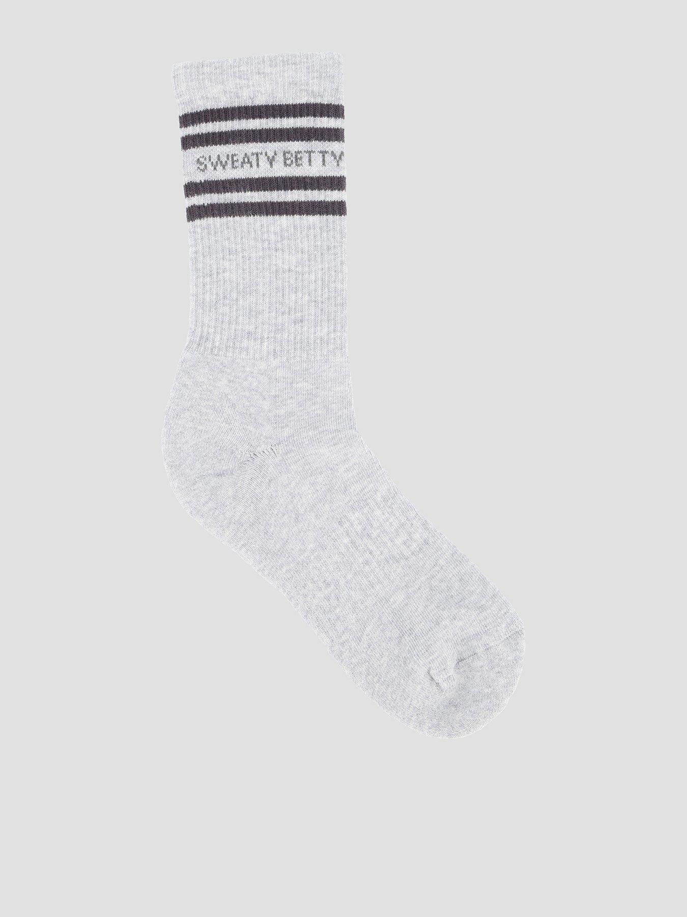 Sweaty Betty Womens Training Varsity Slogan Socks - Grey